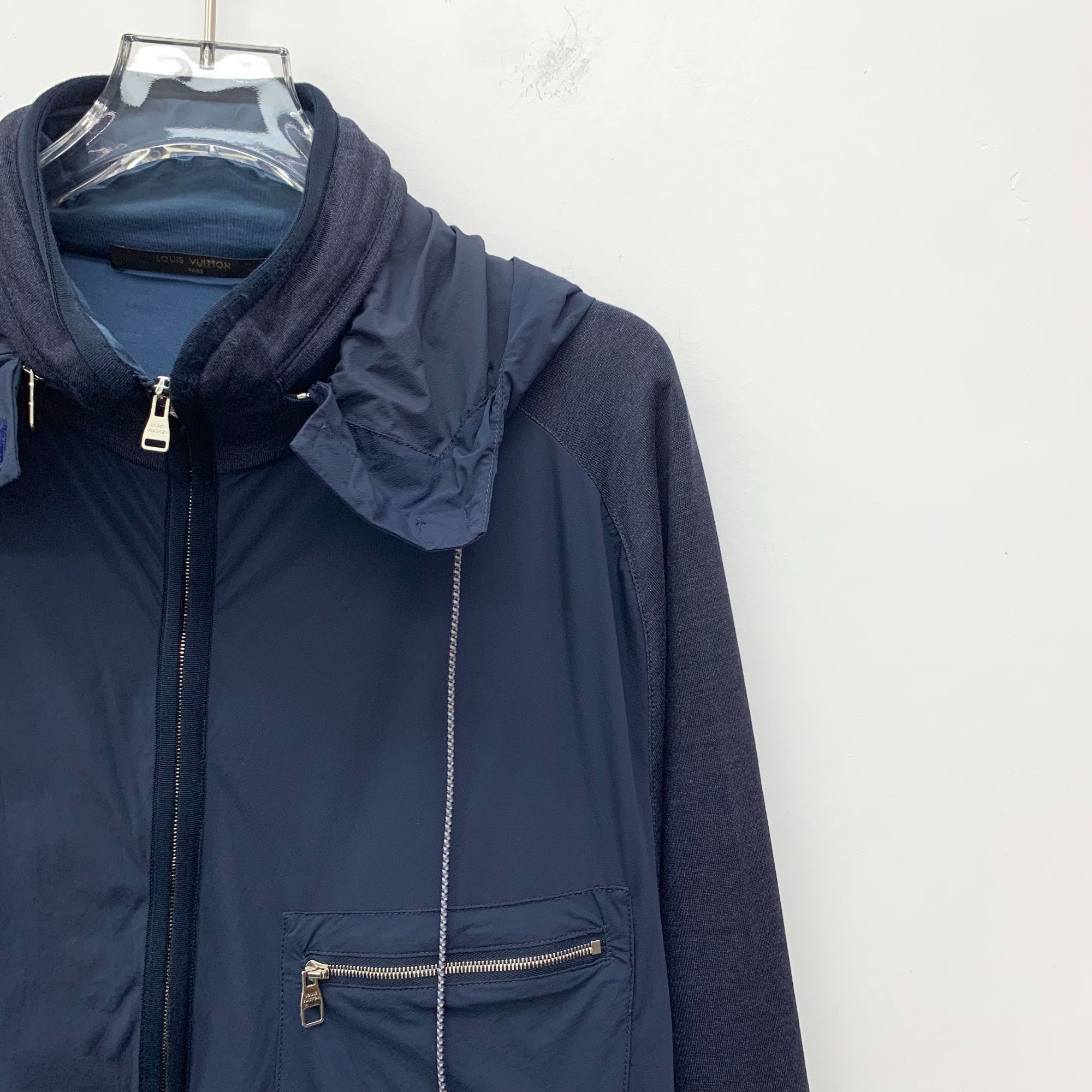 Louis Vuitton Louis Vuitton Mens Navy Patchwork Zip-Up Jacket L Size Light Size US L / EU 52-54 / 3 - 10 Thumbnail