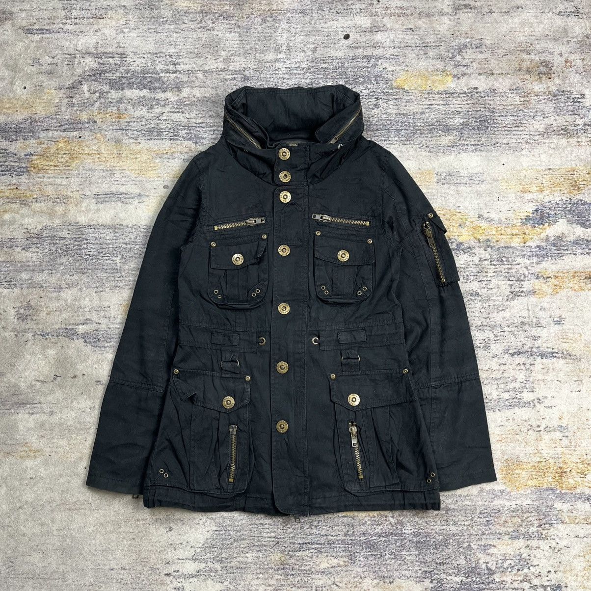 14th Addiction Heaven & earth multi pocket bono jacket goa / lgb vkei style Size US S / EU 44-46 / 1 - 4 Thumbnail