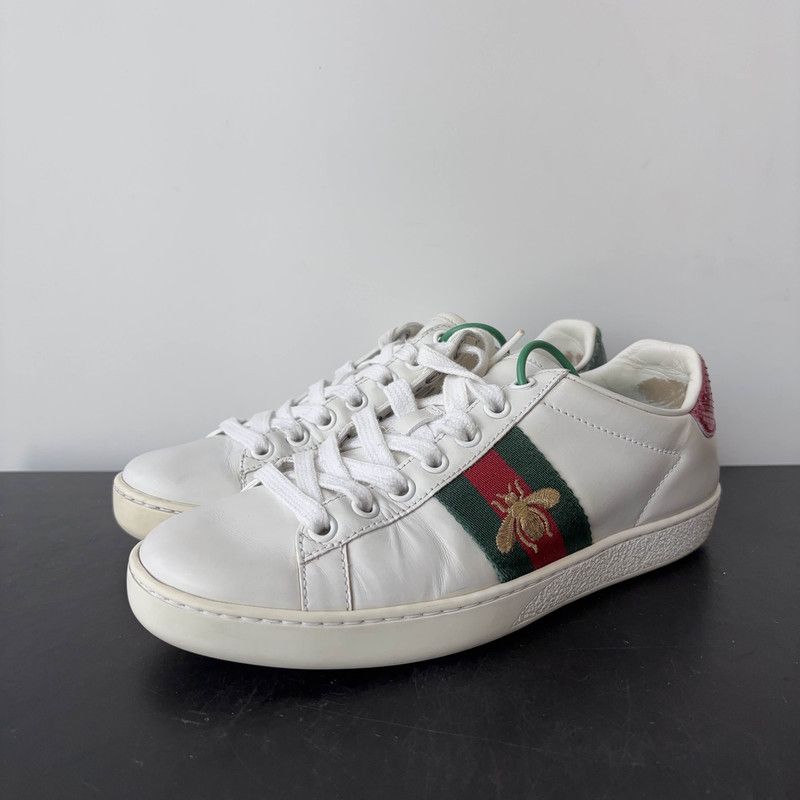 Gucci Gucci Ace Embroidered Fashion Sneakers for Women 0079 Size US 4.5 / IT 34.5 - 1 Thumbnail