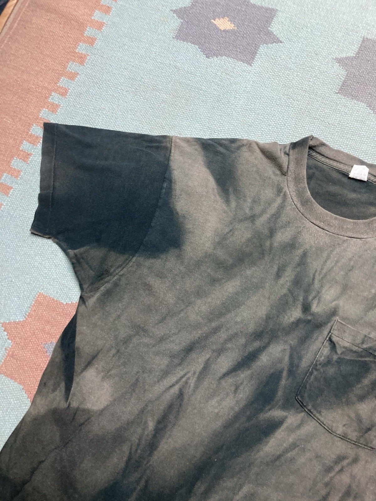 Vintage 80s pocket t shirt fruit of the loom sun faded cotton XXL Size US XXL / EU 58 / 5 - 5 Thumbnail