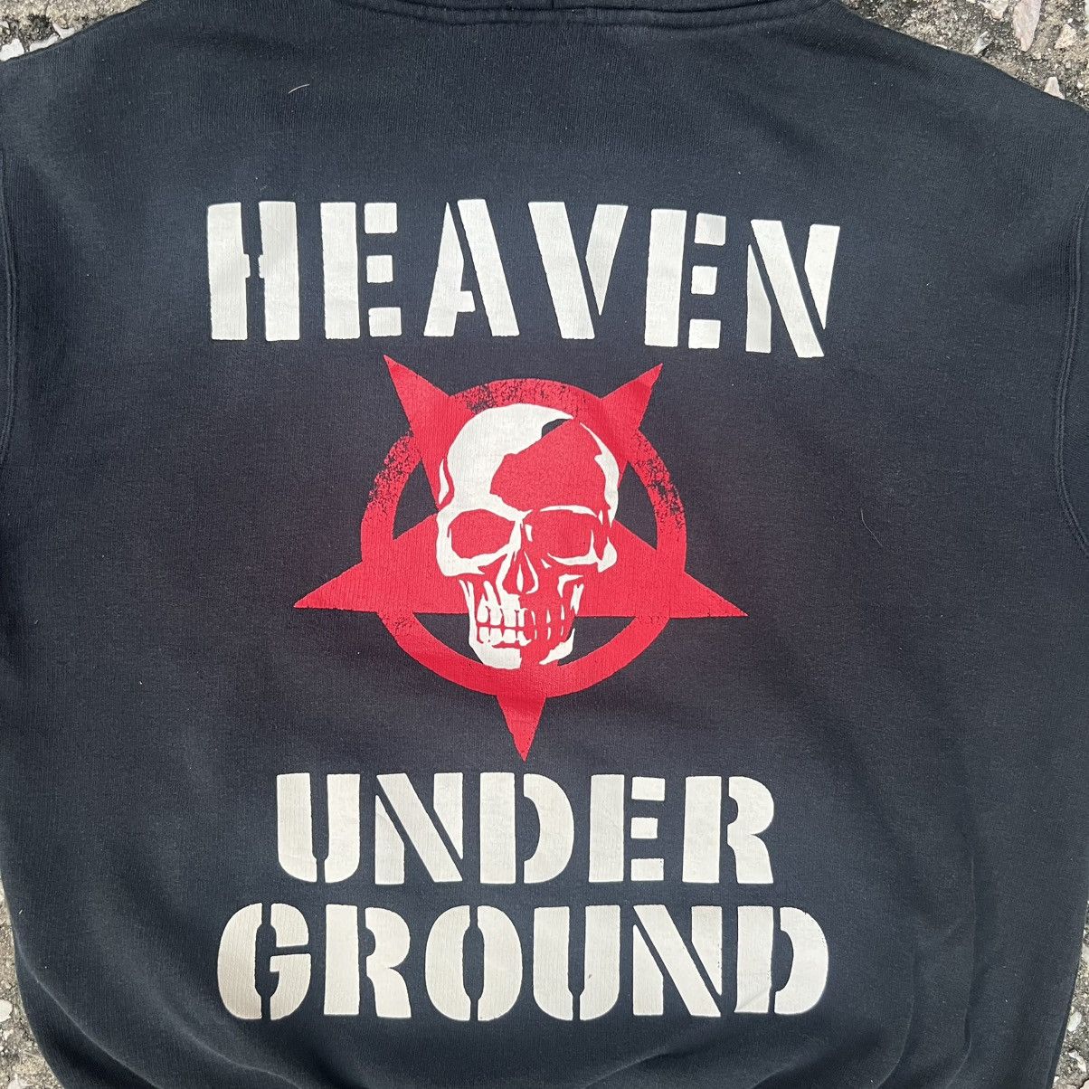 Japanese Brand “SKULL” HEAVEN UNDERGROUND ZIP UP HOODIE Size US M / EU 48-50 / 2 - 6 Thumbnail