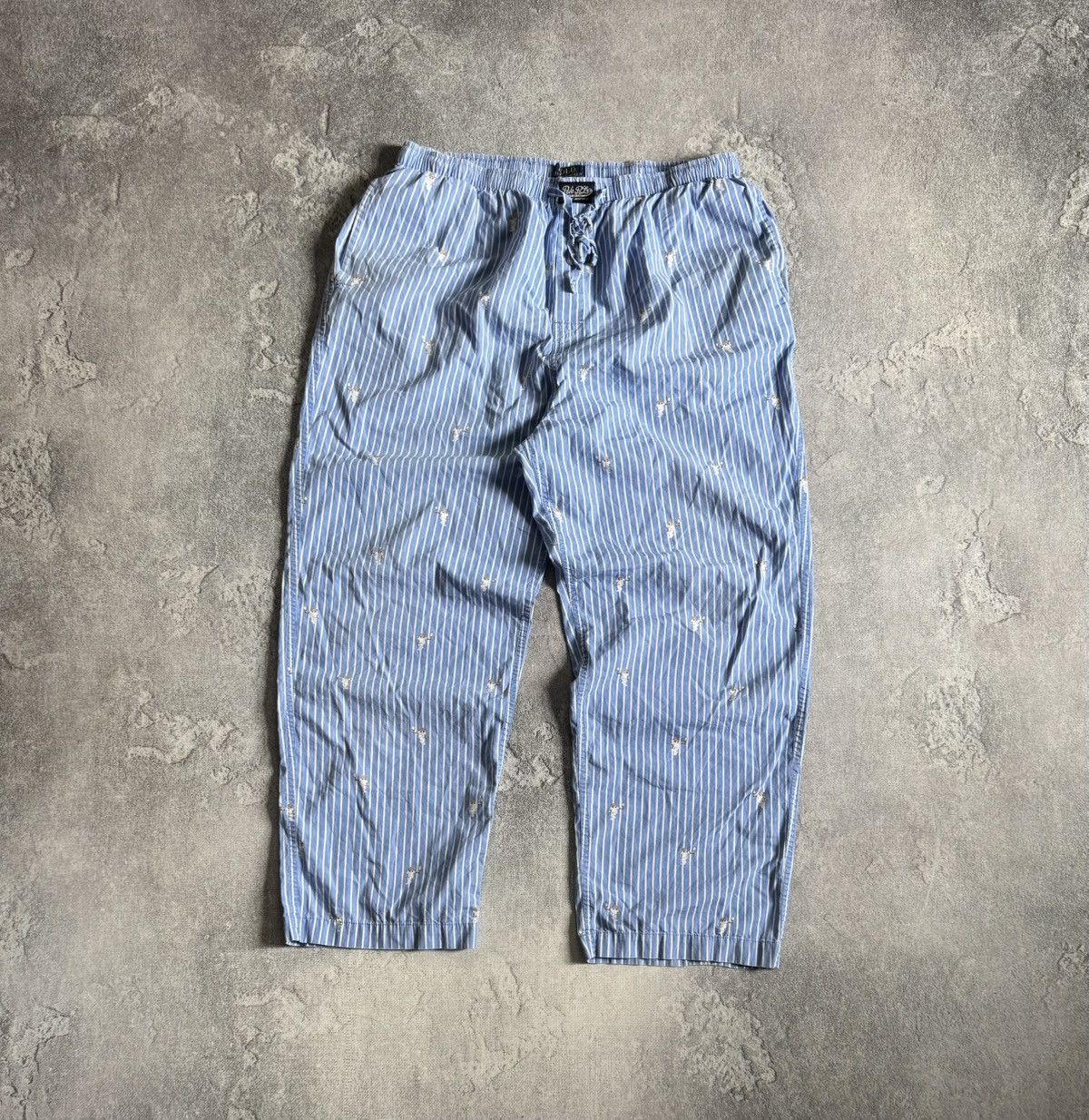 Polo Ralph Lauren Polo Ralph Lauren striped monogram sweat pants trousers 👖 Size US 34 / EU 50 - 5 Thumbnail