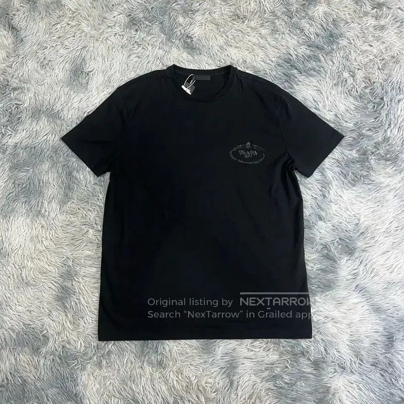 Prada Prada Black Cotton Men's T-Shirt. Size US XXL / EU 58 / 5 - 1 Thumbnail
