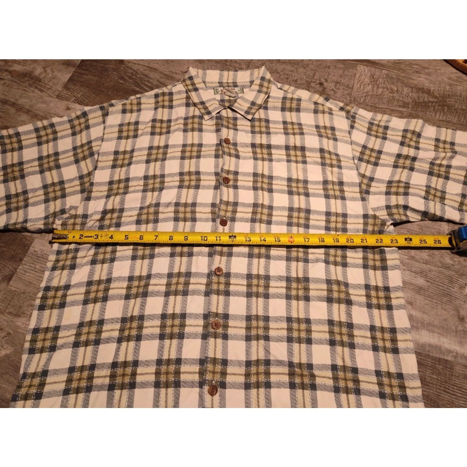 Tommy Bahama VINTAGE Tommy Bahama Men’s Short Sleeve Button Shirt 100% Silk Green Plaid Casual Beach Campsite L Size US L / EU 52-54 / 3 - 7 Thumbnail