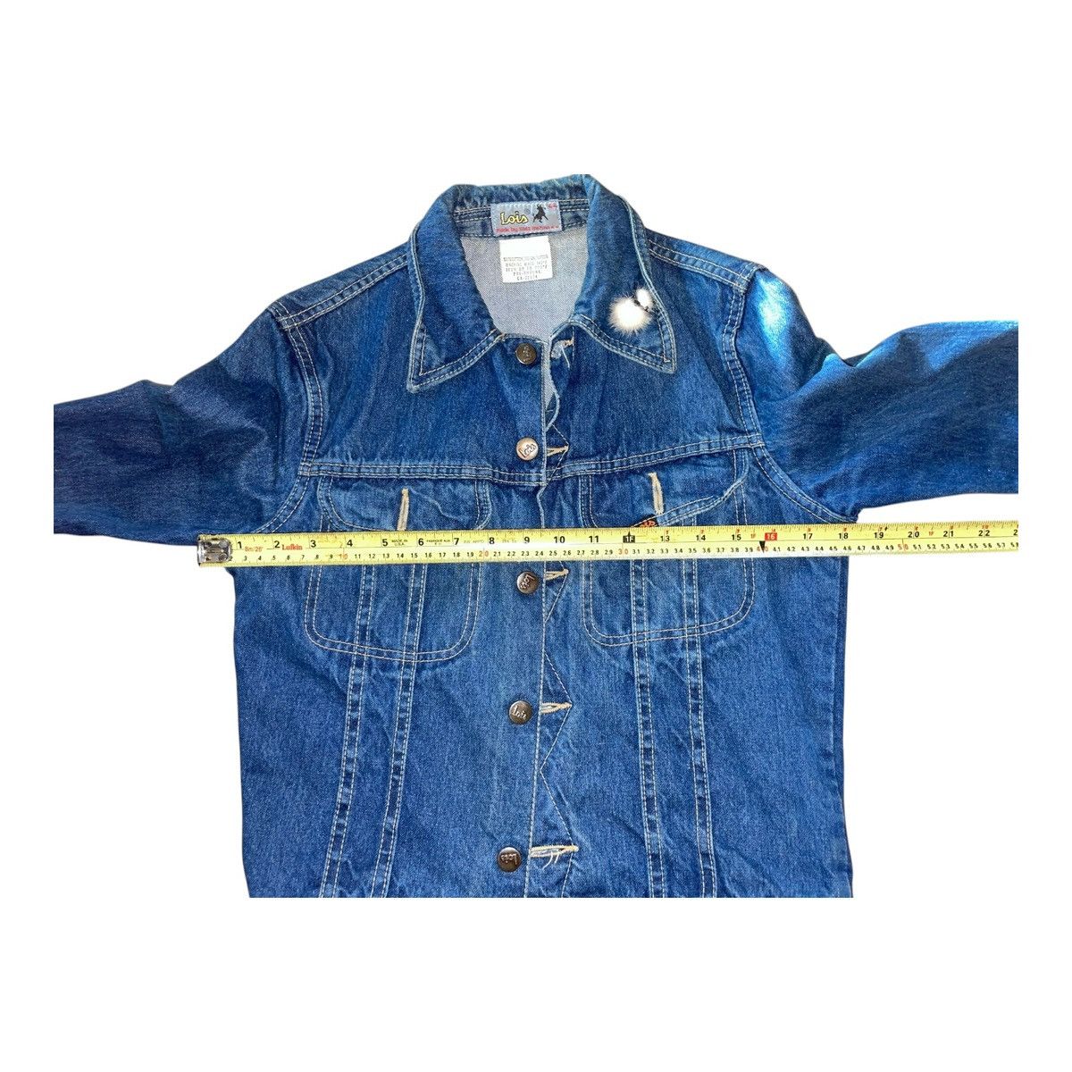 Other Vintage Unisex Lois Jean Blue Denim Jacket Made Spain XSmall Size XS / US 0-2 / IT 36-38 - 10 Thumbnail
