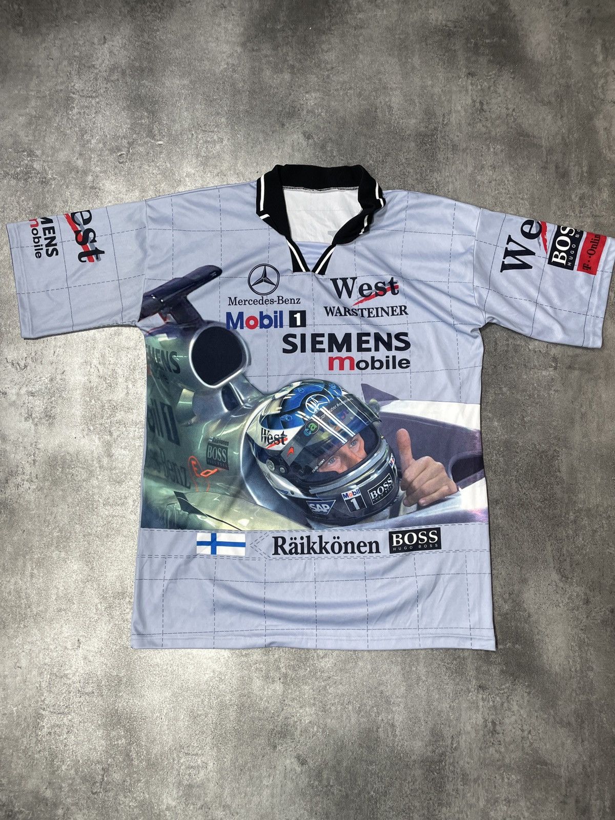 Mercedes-Benz 🔥RARE🔥Mercedes Benz Vintage Y2K Tee Formula Hype Streetwear Size US XL / EU 56 / 4 - 1 Thumbnail