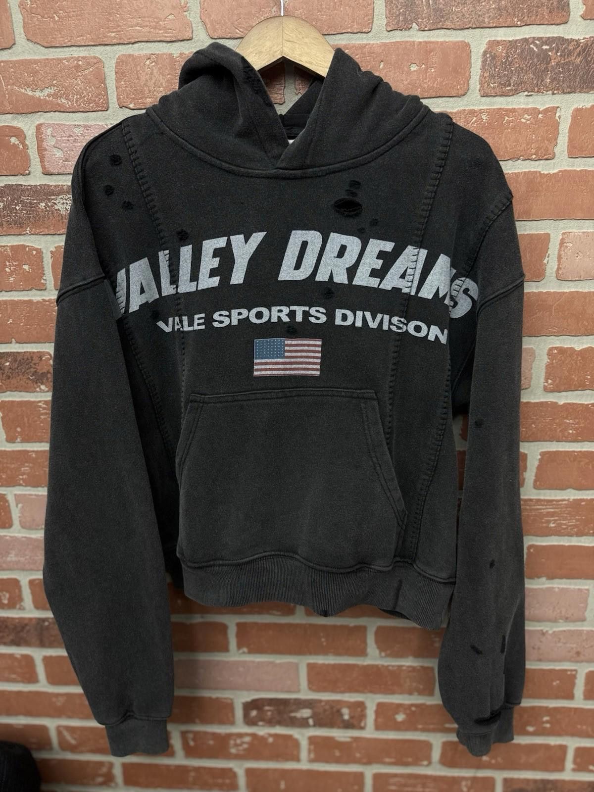 Vale Size Small- Vale Black Pull Over Hoodie Grey Authentic NEW Size US S / EU 44-46 / 1 - 3 Thumbnail