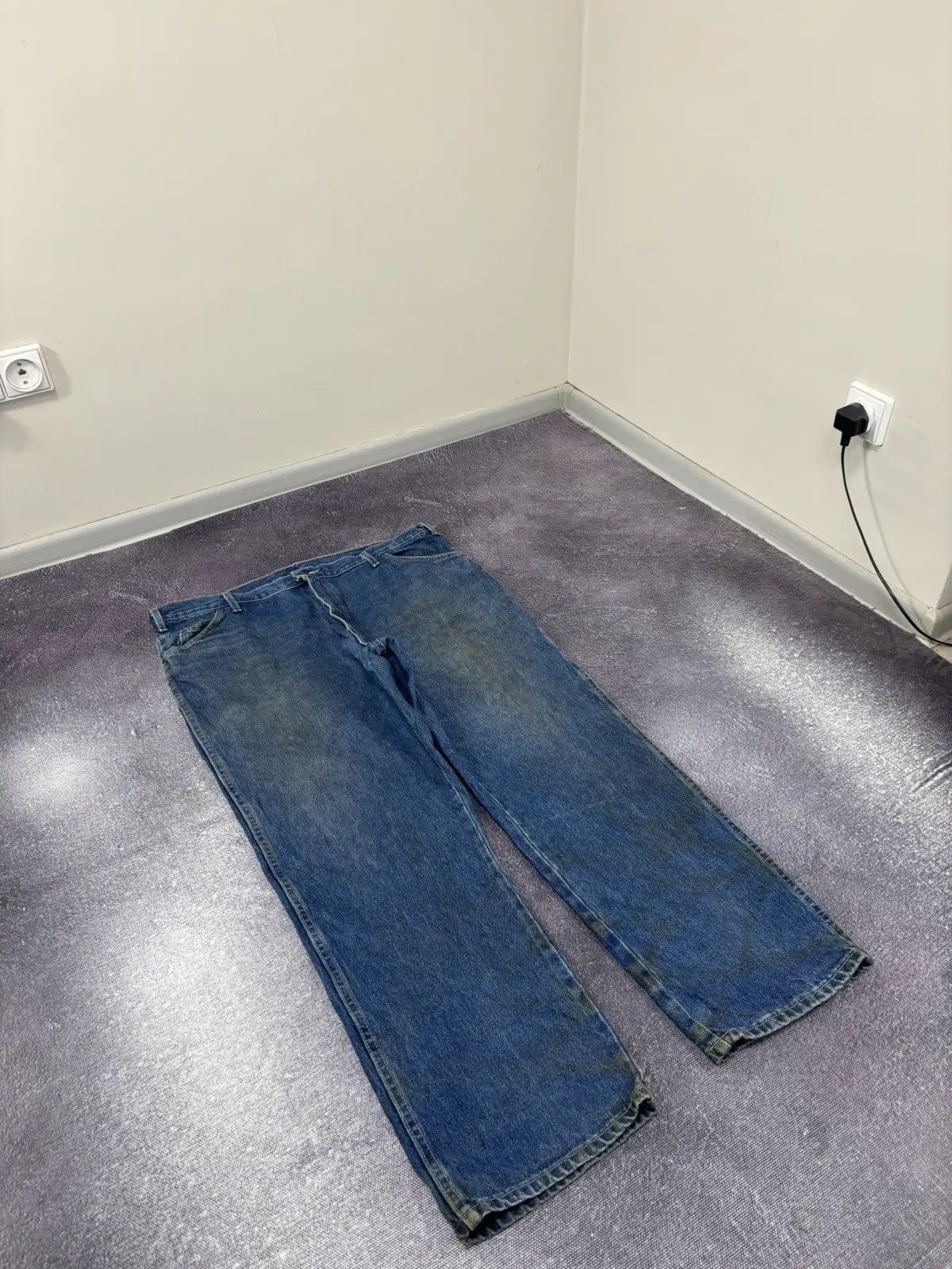 Dickies × Vintage Vintage Dickies Work Blue Denim American Hype Baggy Jeans Size US 42 / EU 58 - 6 Thumbnail