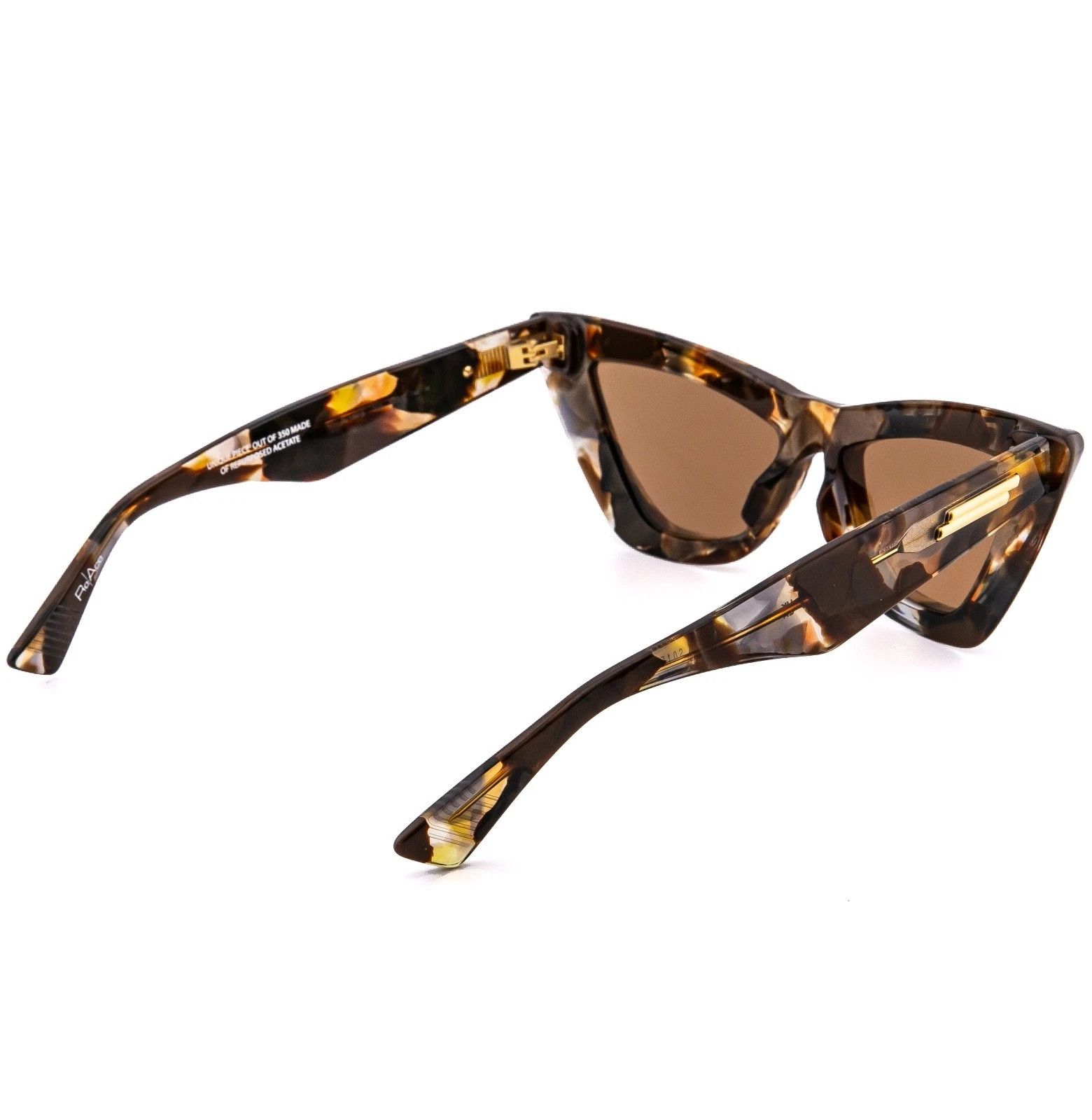 Bottega Veneta BOTTEGA VENETA 1391 ReAce BV1391S Brown Cat Sunglasses 002 Size ONE SIZE - 5 Thumbnail