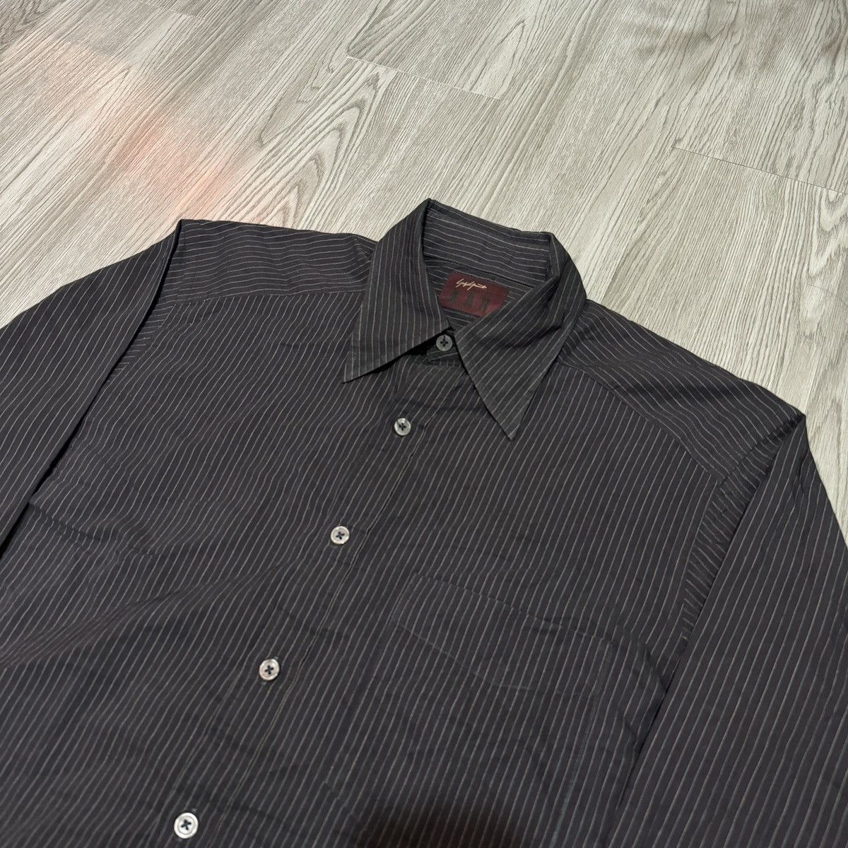Vintage AAR Yohji Yammamoto Durban Stripes Long Sleeve Shirt Size US M / EU 48-50 / 2 - 2 Thumbnail