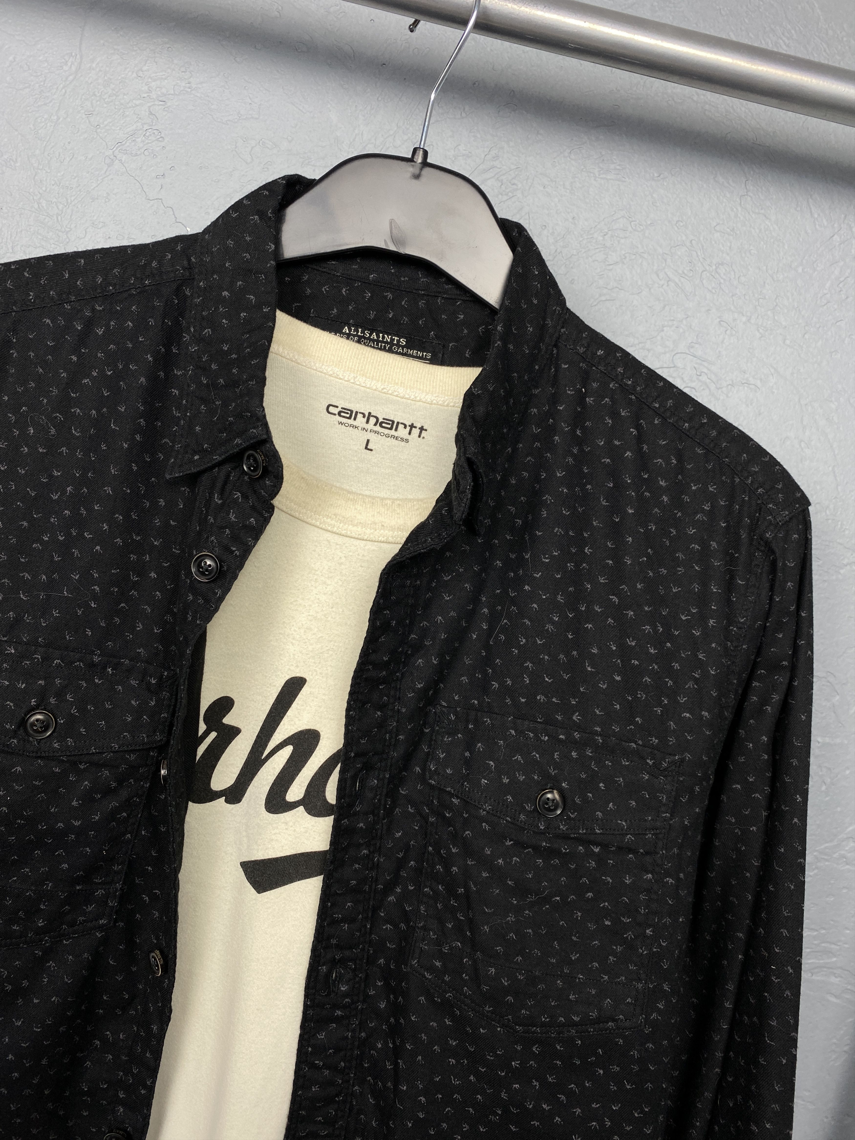 Allsaints × Flannel Allsaints Lonerock Mens Long Sleeve Shirt Size US XS / EU 42 / 0 - 2 Thumbnail