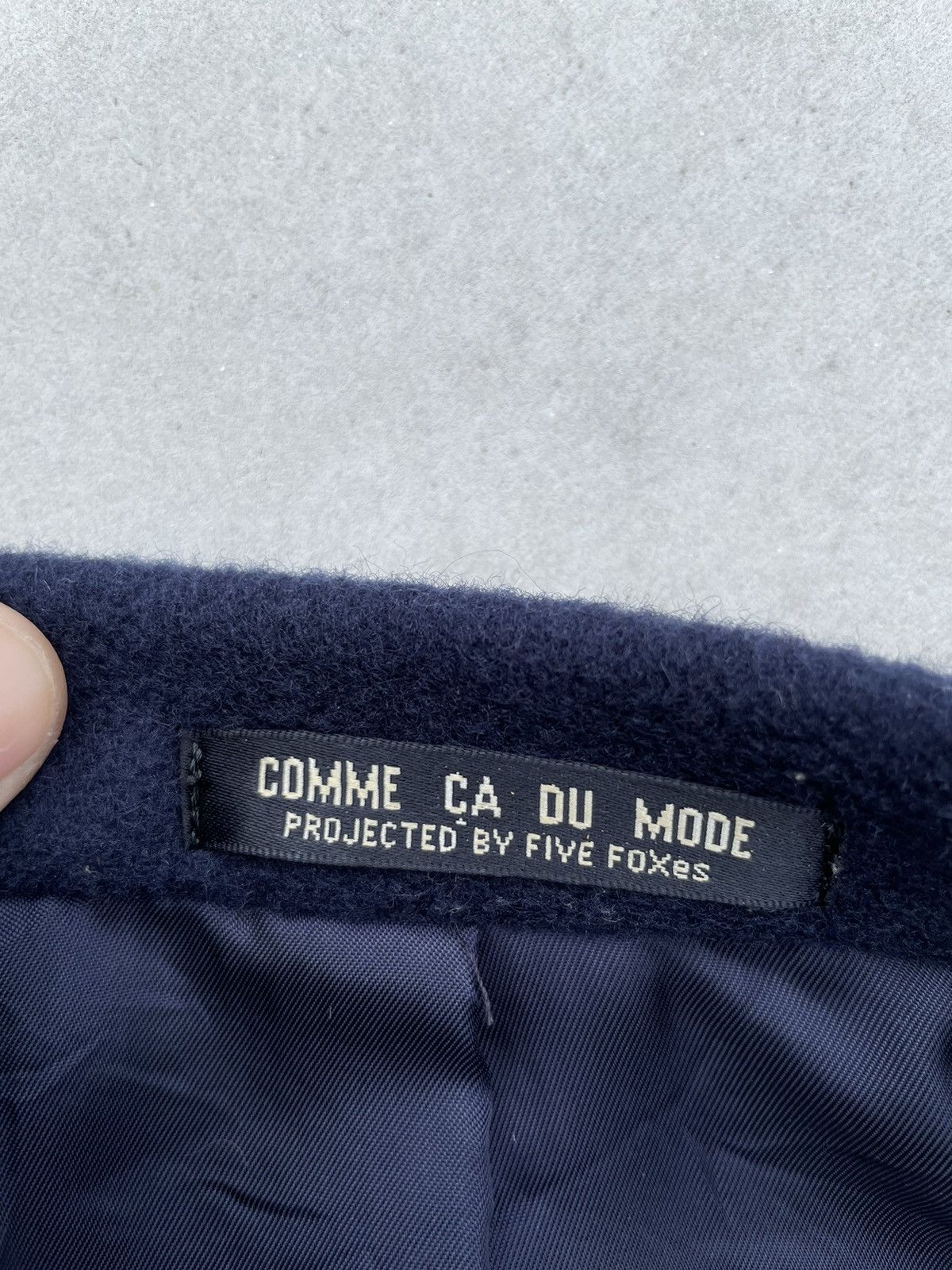 Japanese Brand 🔥Accept Binding🔥 Comme Ca Du Mode Navy Blue Wool Overcoat Size US S / EU 44-46 / 1 - 6 Thumbnail