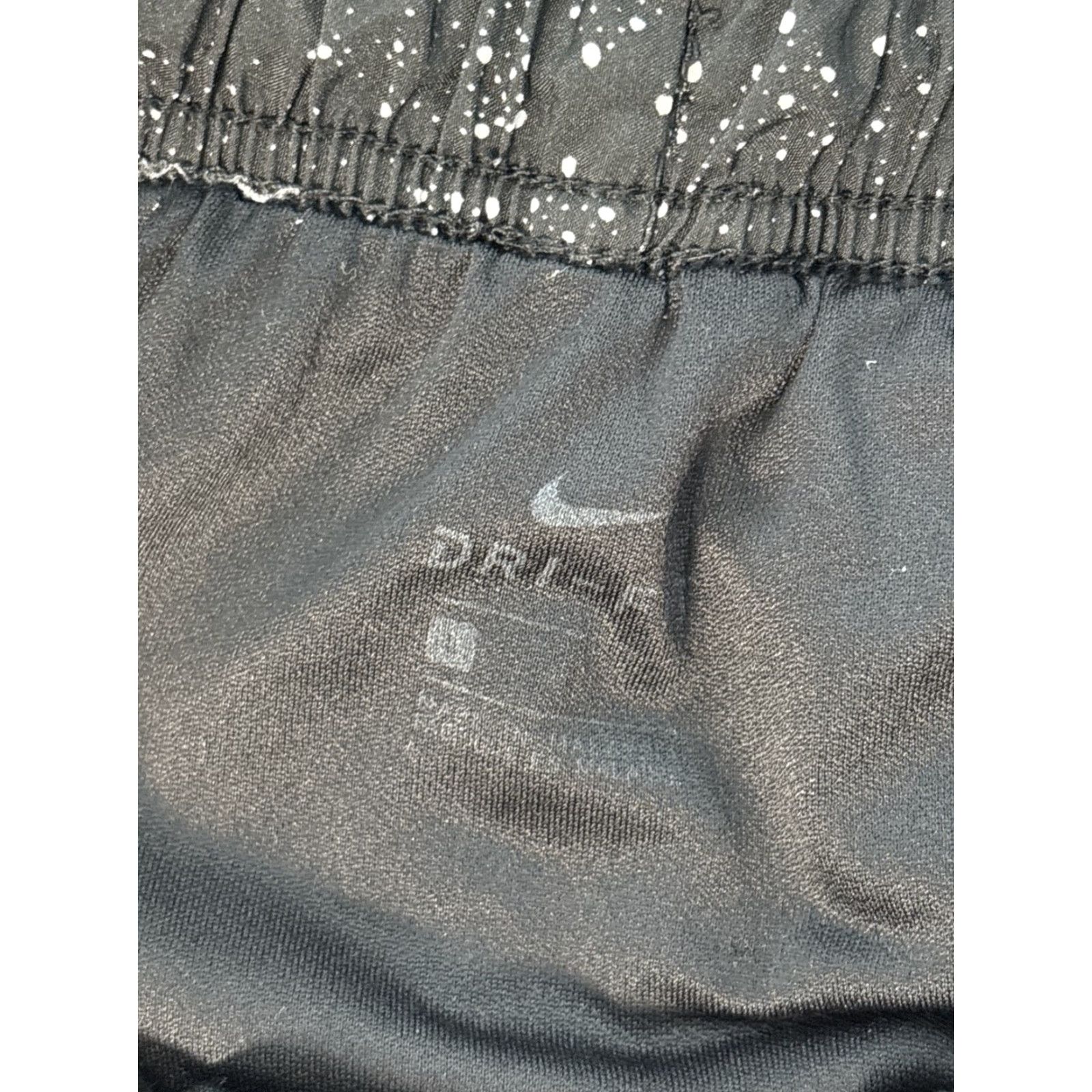 Nike Nike Tempo Shorts Womens L Black Lined Drawstring Waist Stars Print Running Gym Training Activewear Size 36" / US 14 / IT 50 - 5 Thumbnail