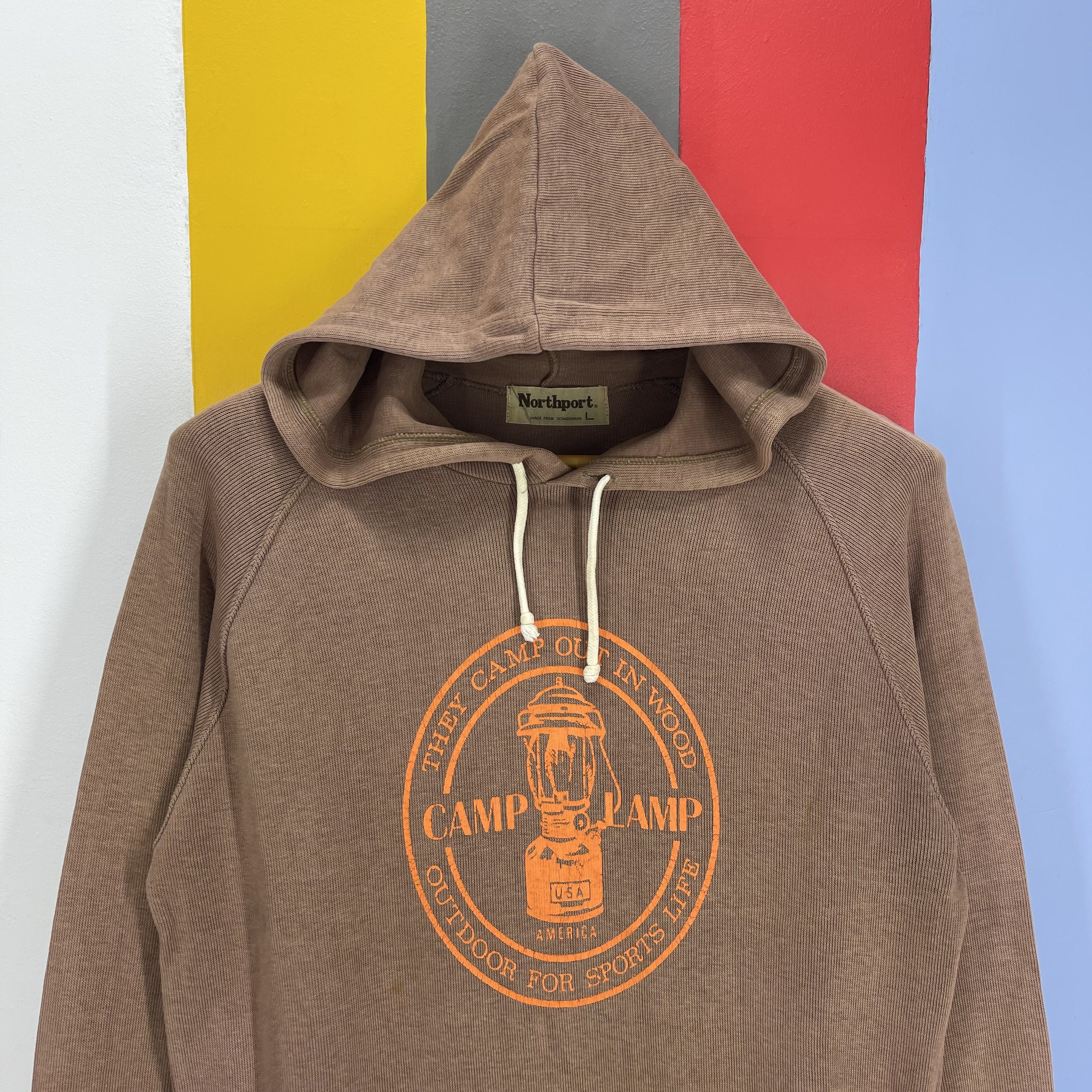 Vintage Vintage CAMP LAMP OUTDOOR by NORTH PORT Hoodie #2524/M Size US M / EU 48-50 / 2 - 2 Thumbnail