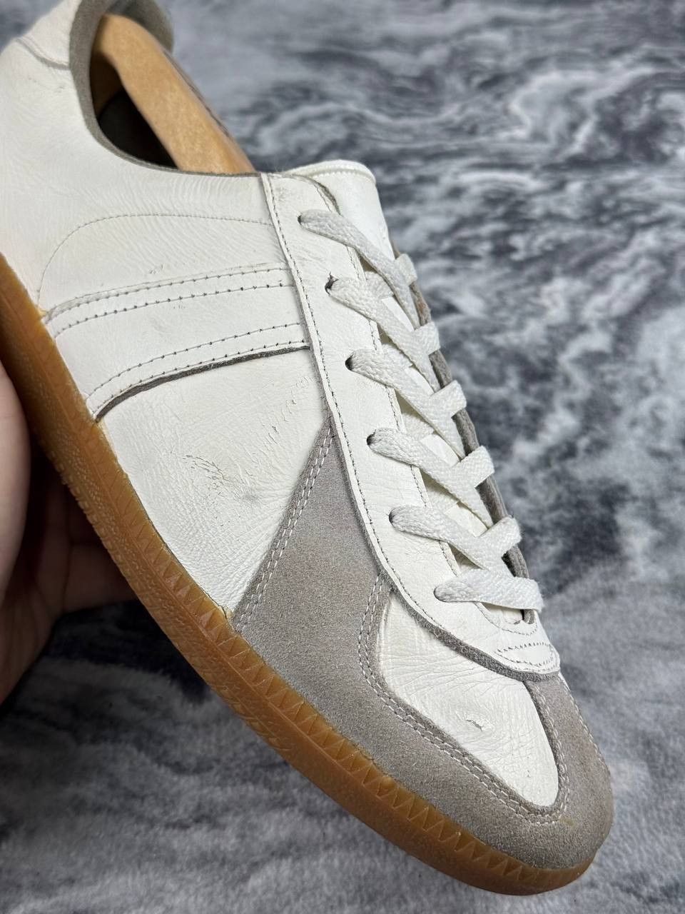 Vintage GAT BW Sport Army Trainer Bundeswehr Shoes Leather Sneakers Size US 9.5 / EU 42-43 - 9 Thumbnail