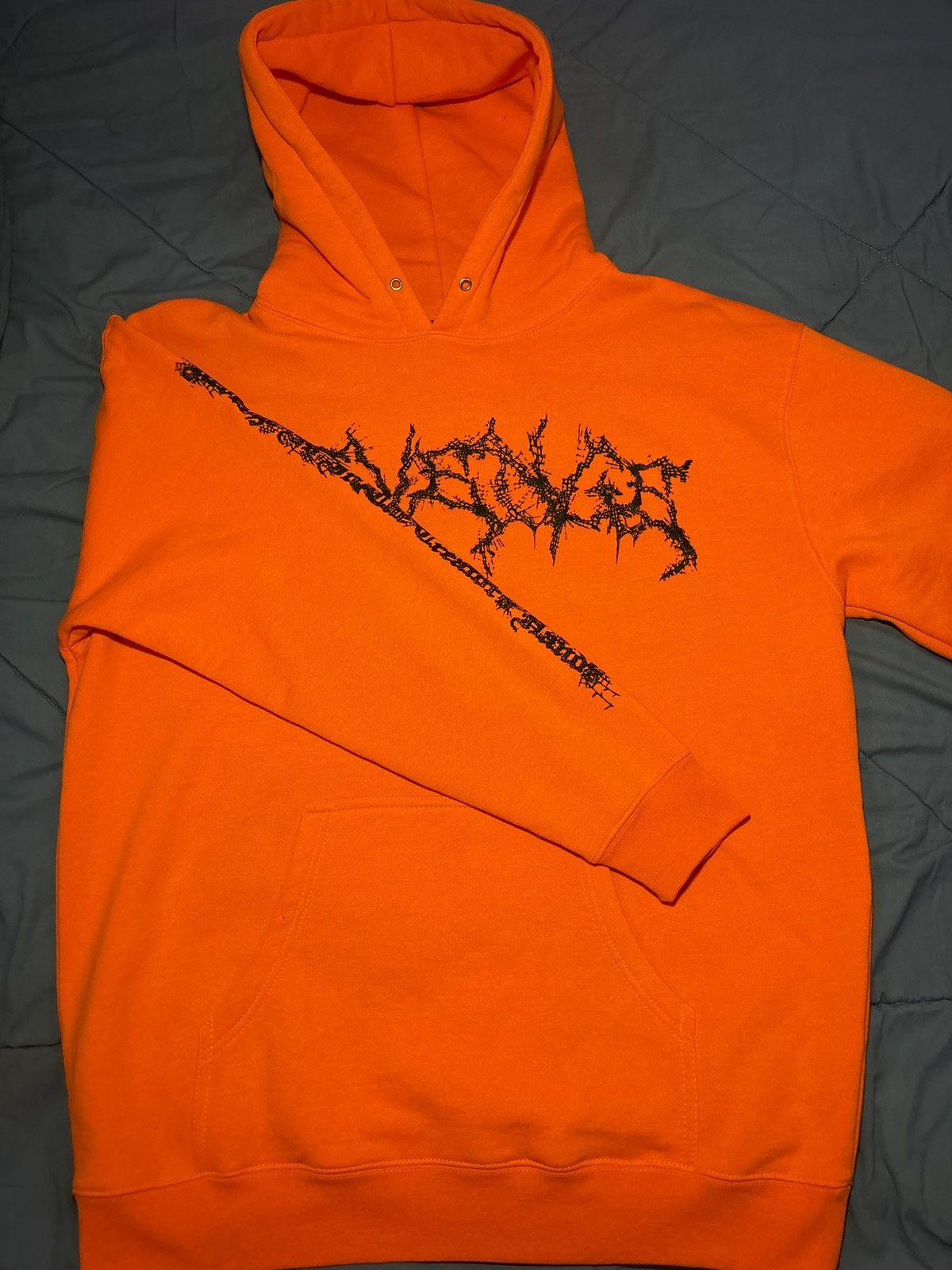 Revenge Revenge: Orange Halloween Spiderweb Skull XXL Size US L / EU 52-54 / 3 - 4 Thumbnail