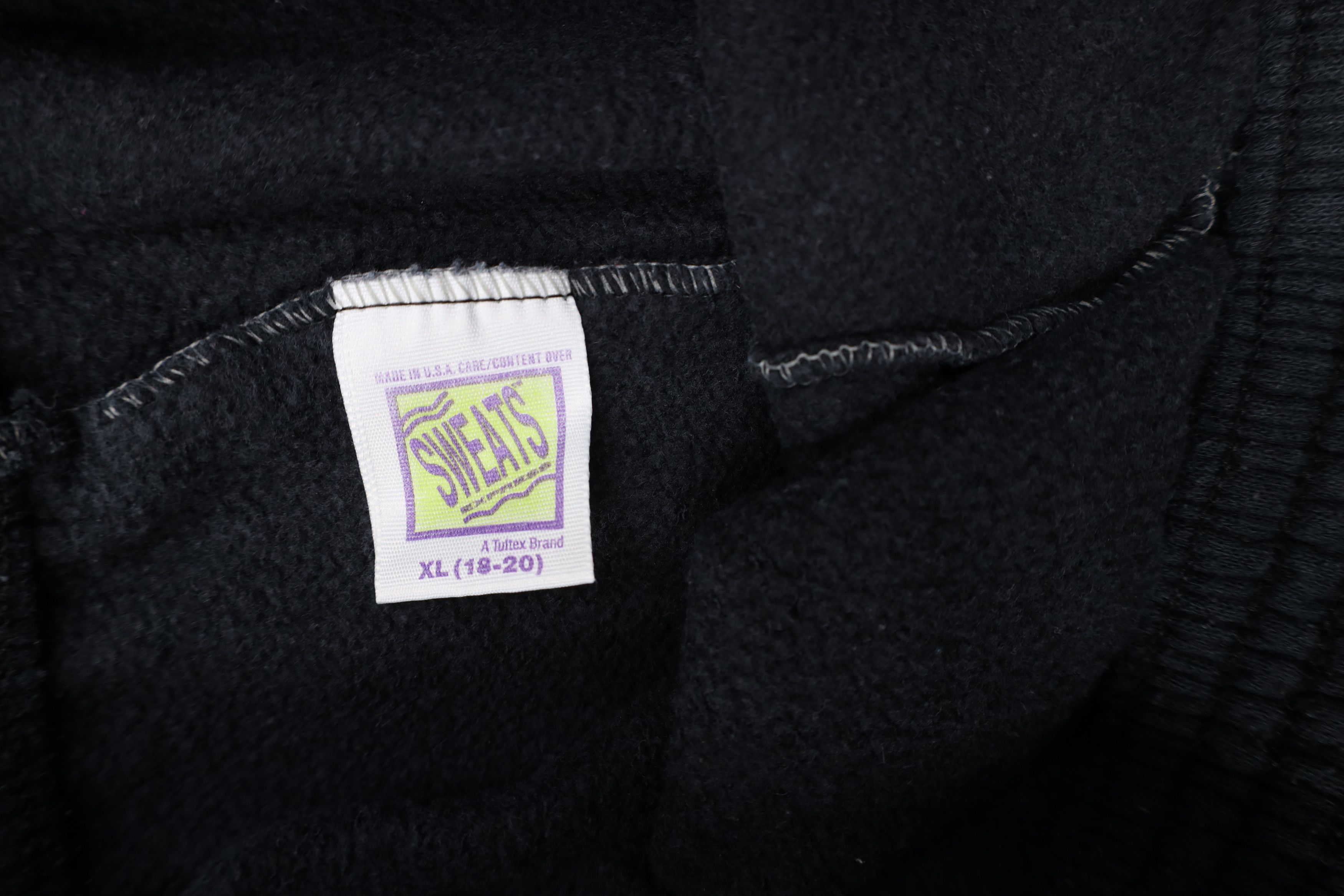 Vintage Vintage 90s Streetwear Cuffed Sweatpants Joggers Black USA Size 26" / US 2 / IT 38 - 7 Thumbnail