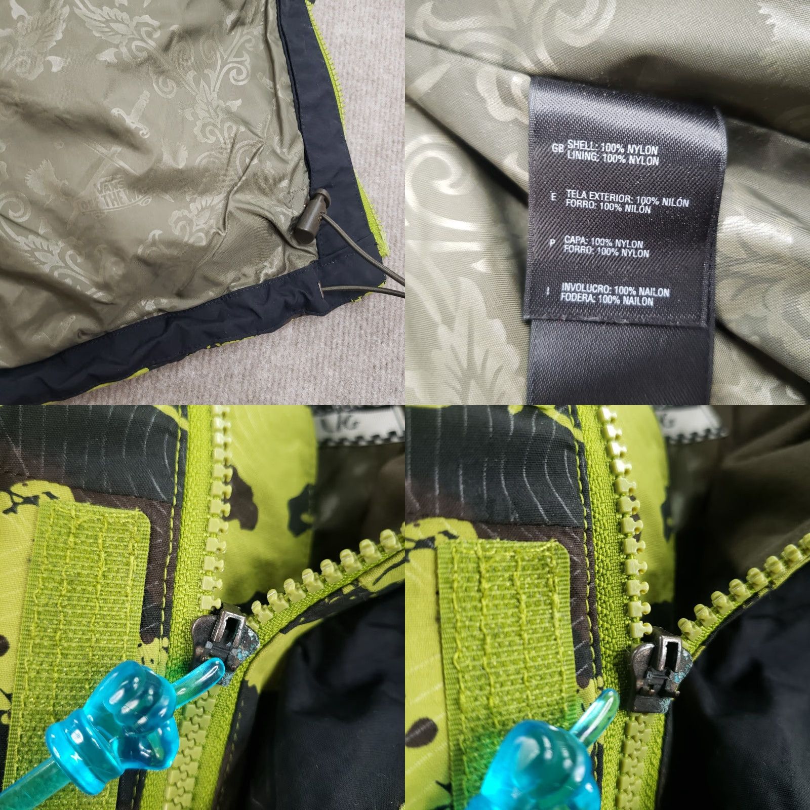 Vans VANS Jacket Mens L Green Camouflage Full Zip Hooded Outdoor Nylon Gore-Tex Size US L / EU 52-54 / 3 - 8 Thumbnail