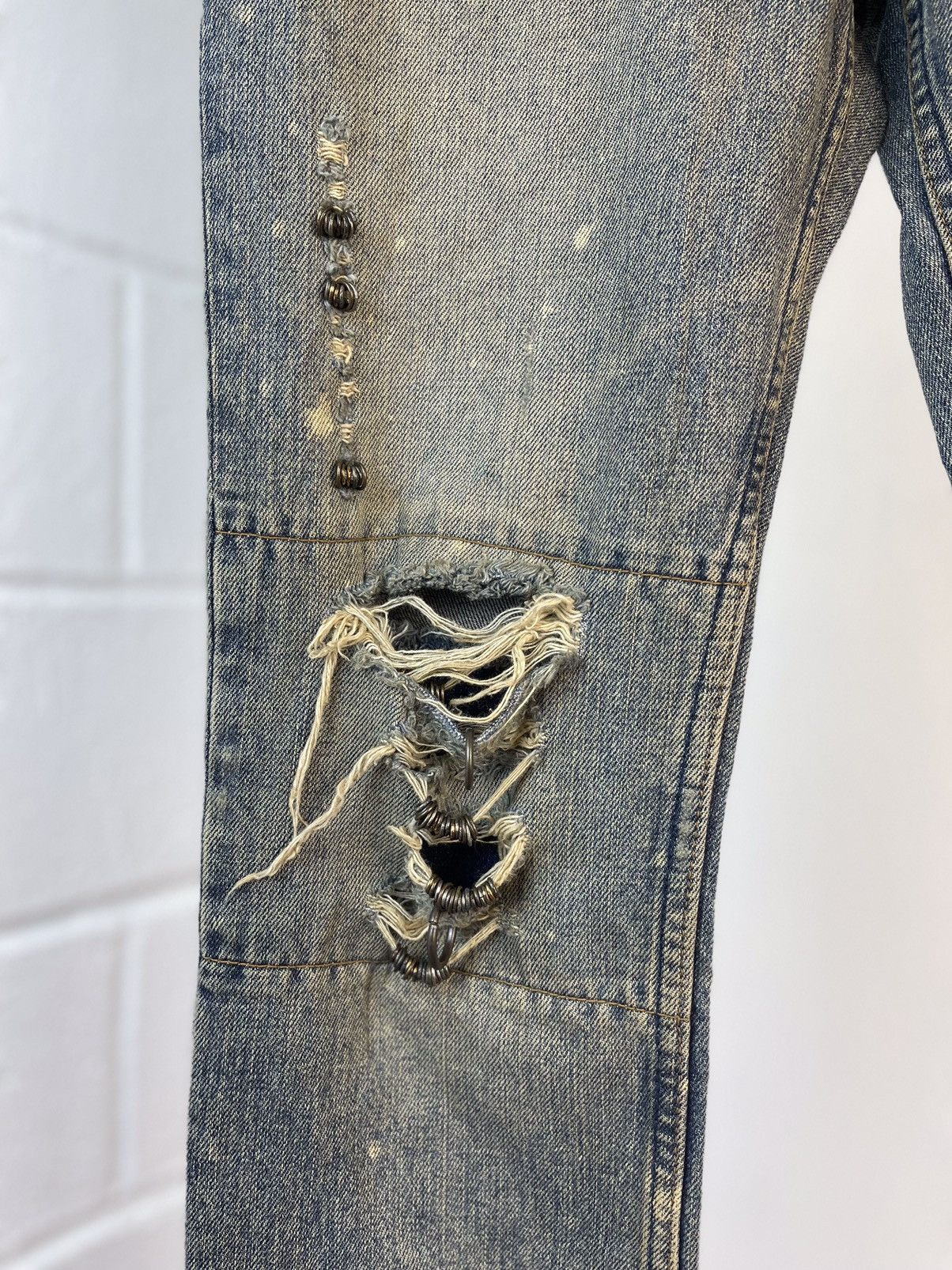 If Six Was Nine × KMRii × Le Grande Bleu (L.G.B.) TruePiece IFSIXWASNINE MUD MAX FLARE DENIM Size US 29 - 7 Thumbnail