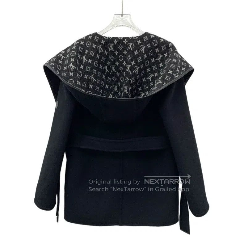 Louis Vuitton Louis Vuitton 22 black lining logo, full print, hooded bel Size XXS / US 00 / IT 34 - 2 Thumbnail