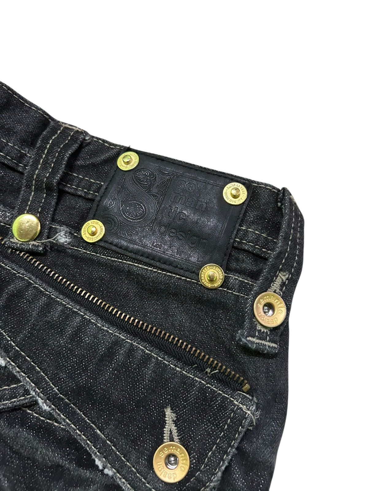 Kapital Semantic design Punk Bondage Style Denim Jeans ☠️☠️ Size US 32 / EU 48 - 16 Thumbnail