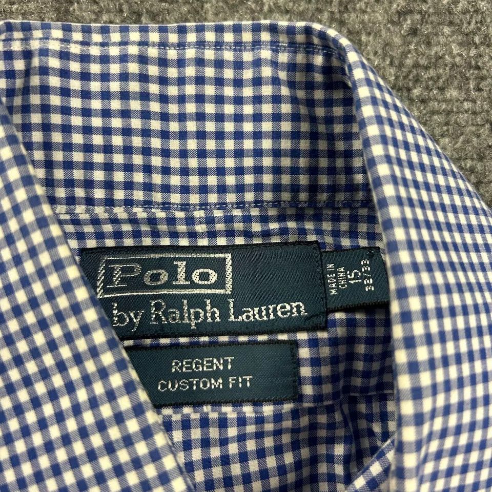 Polo Ralph Lauren Polo Ralph Lauren Shirt 15 Gingham Regent Custom Fit 32/33 Size US S / EU 44-46 / 1 - 2 Thumbnail