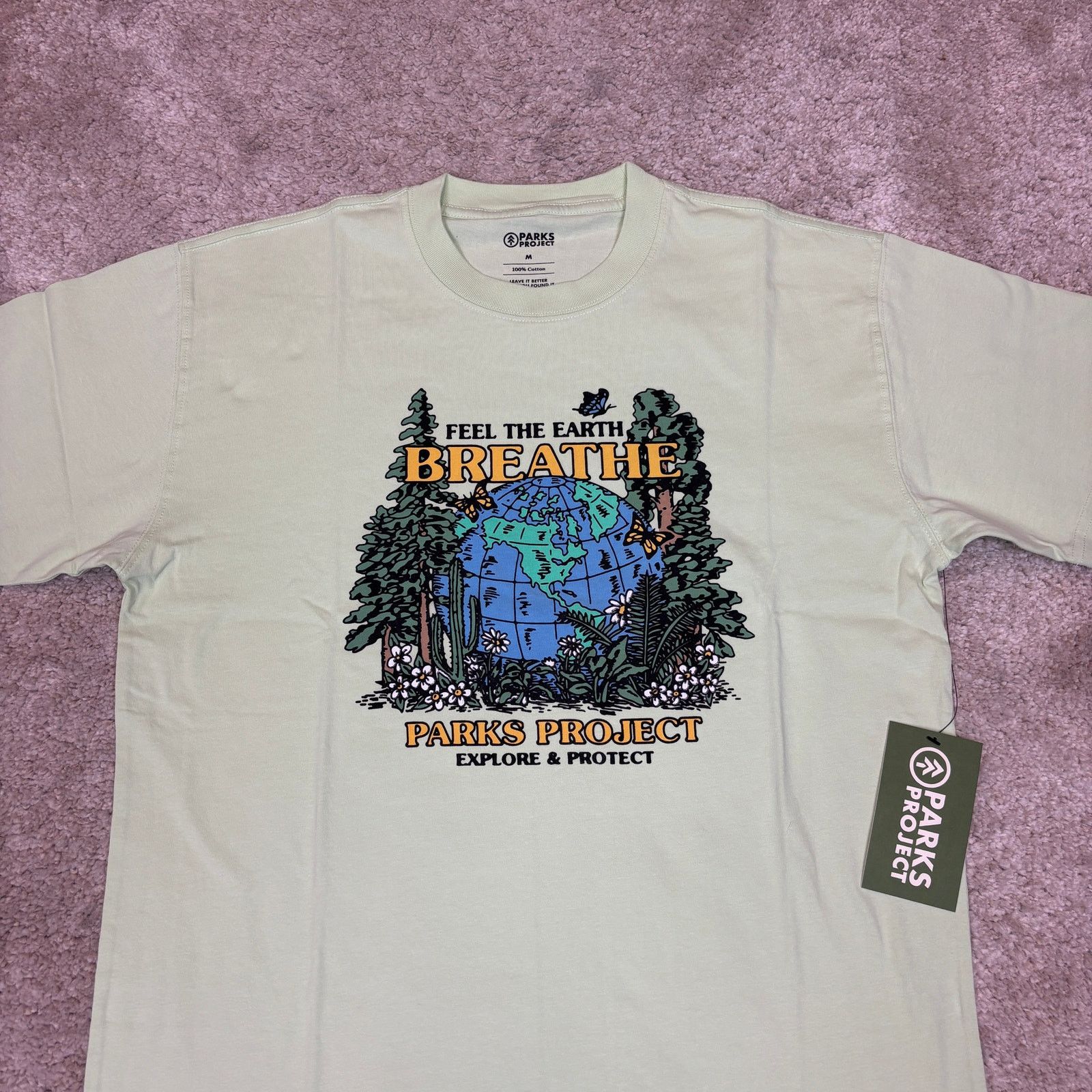 Parks Project NWT Parks Project Feel The Earth Breathe T Shirt Medium Size US M / EU 48-50 / 2 - 2 Thumbnail