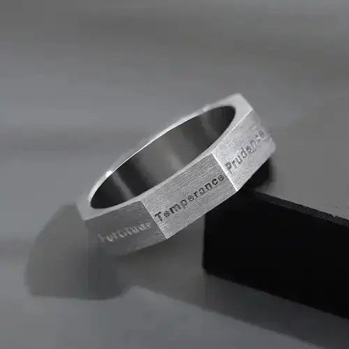 Other Human 7 Kinds of Virtue Unisex Rings Size ONE SIZE - 4 Thumbnail