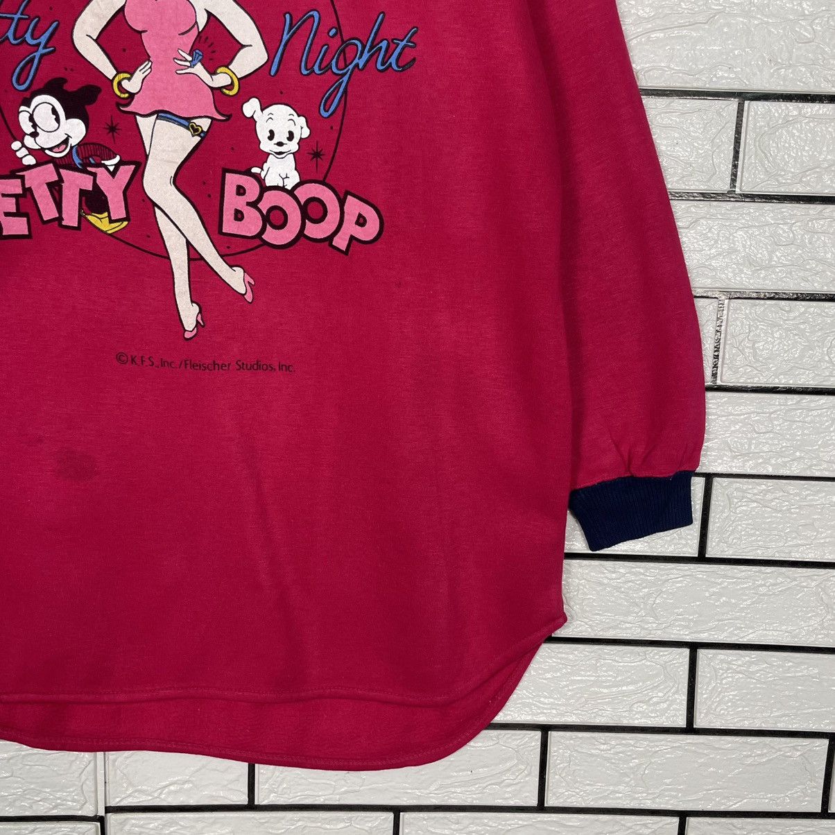 Japanese Brand Vintage 90s Betty Boop Pretty Night Sweatshirt Size L / US 10 / IT 46 - 4 Thumbnail