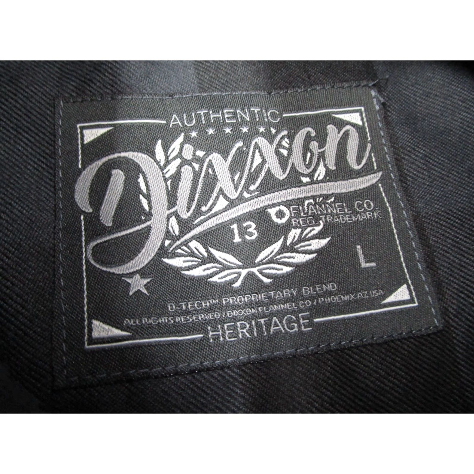 Vintage Dixxon Flannel Shirt Men Large Black Check Button Up Heritage 13 Flannel D-Tech Size US L / EU 52-54 / 3 - 2 Thumbnail