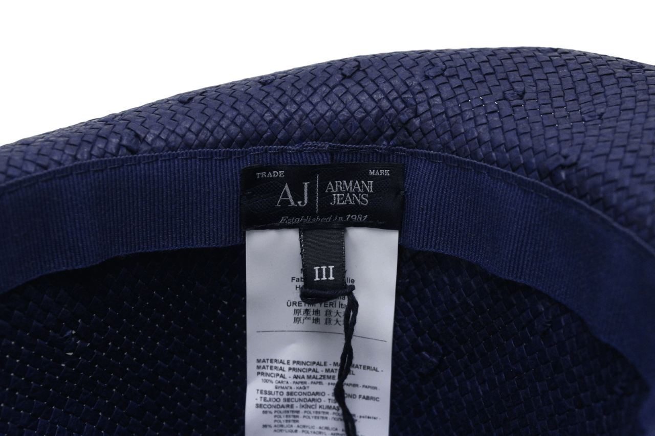 Armani ARMANI JEANS Hat Women's ONE SIZE Ribbon Royal Blue Paper Size ONE SIZE - 10 Thumbnail