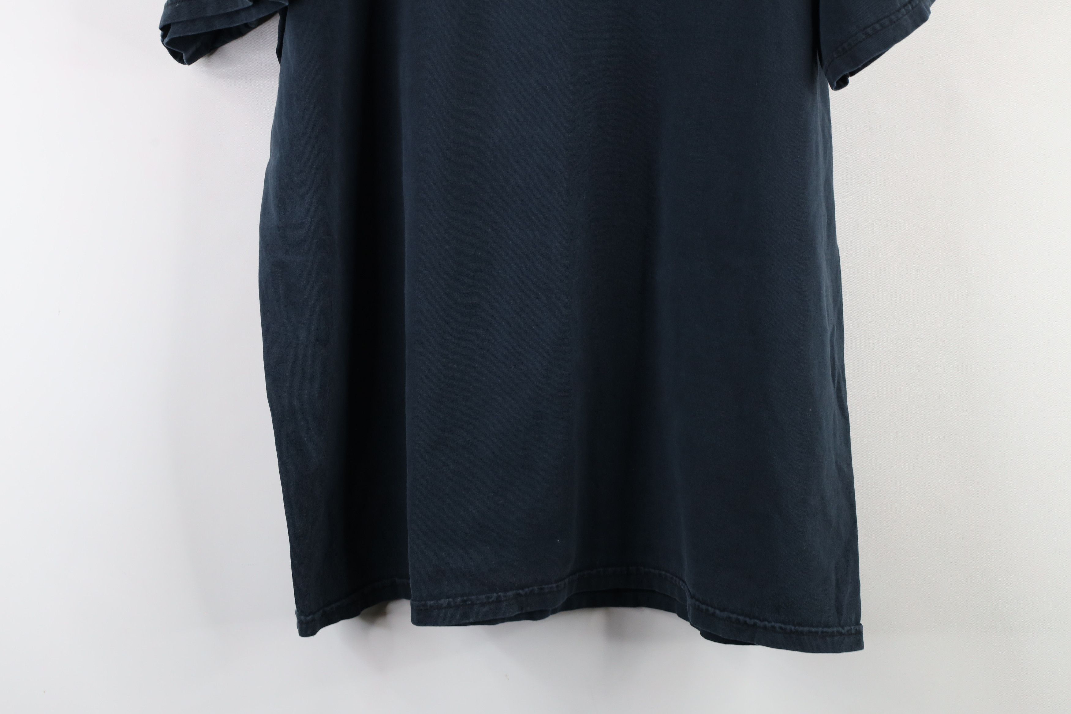 Nike × Vintage Vintage 90s Nike Travis Scott Mini Swoosh T-Shirt Black Size US L / EU 52-54 / 3 - 13 Thumbnail