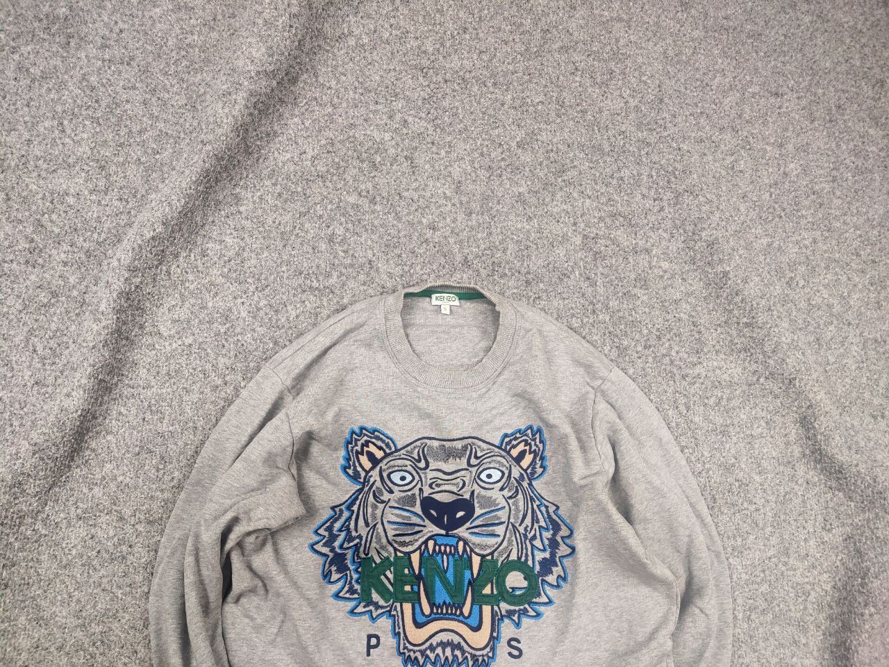 Kenzo Kenzo Paris Japan Embroidered Logo Tiger Crewchek Sweatshirt Size US S / EU 44-46 / 1 - 2 Thumbnail
