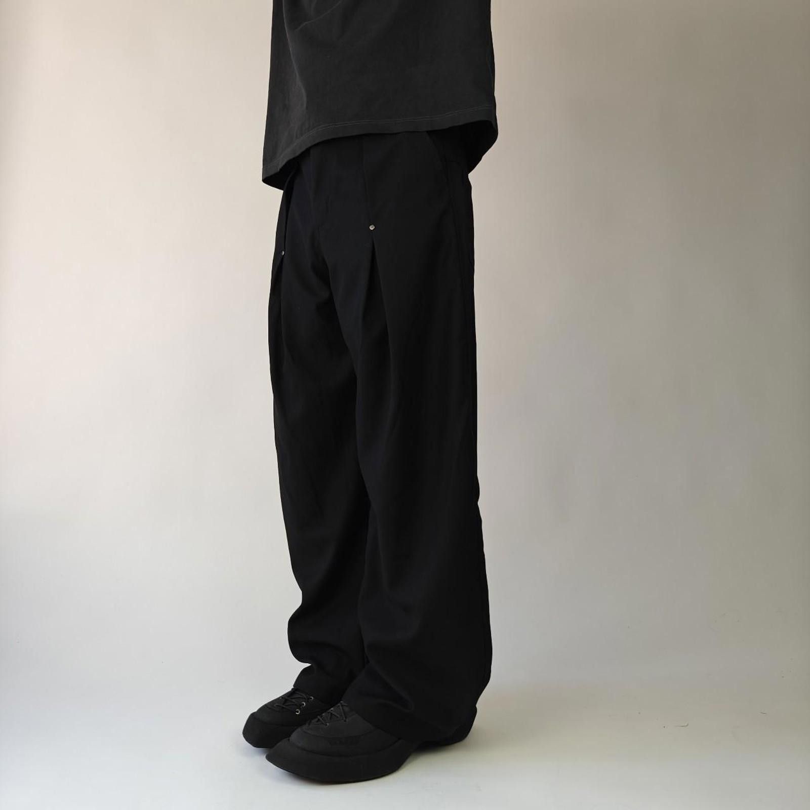Other Black pleated wide leg pants Size US 31 - 2 Thumbnail