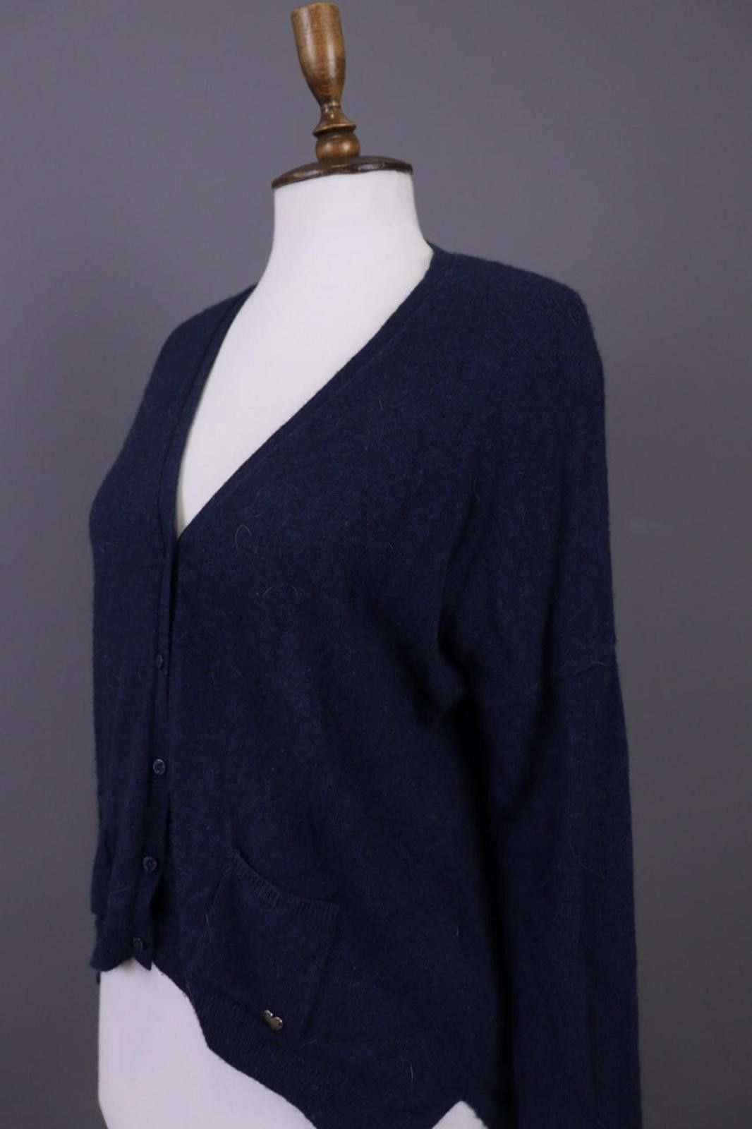 Designer Princess Goes Hollywood Blue Wool Sweater Size 40 / M Size M / US 6-8 / IT 42-44 - 9 Thumbnail