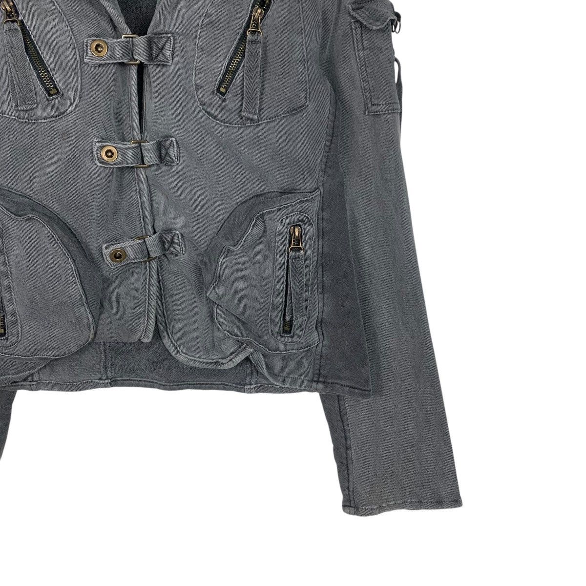 Japan Rags PREFERIR Techwear Cropped Jacket #1802-C16 Size XS / US 0-2 / IT 36-38 - 4 Thumbnail
