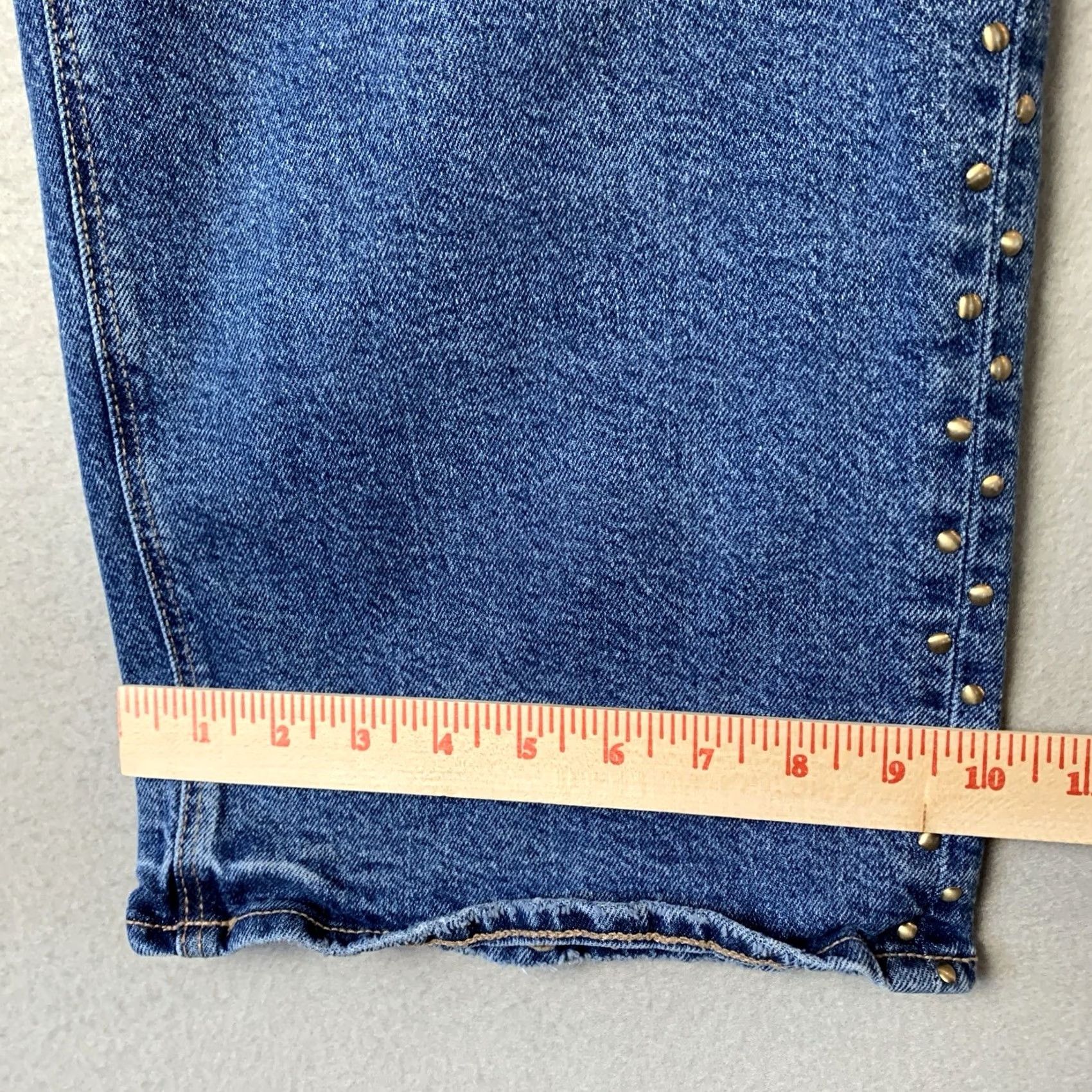 American Eagle Outfitters VINTAGE American Eagle Jeans Womens 12 Blue StovePipe Baggy Wide Leg Western Cowgirl Y2K Size 34" / US 12 / IT 48 - 7 Thumbnail