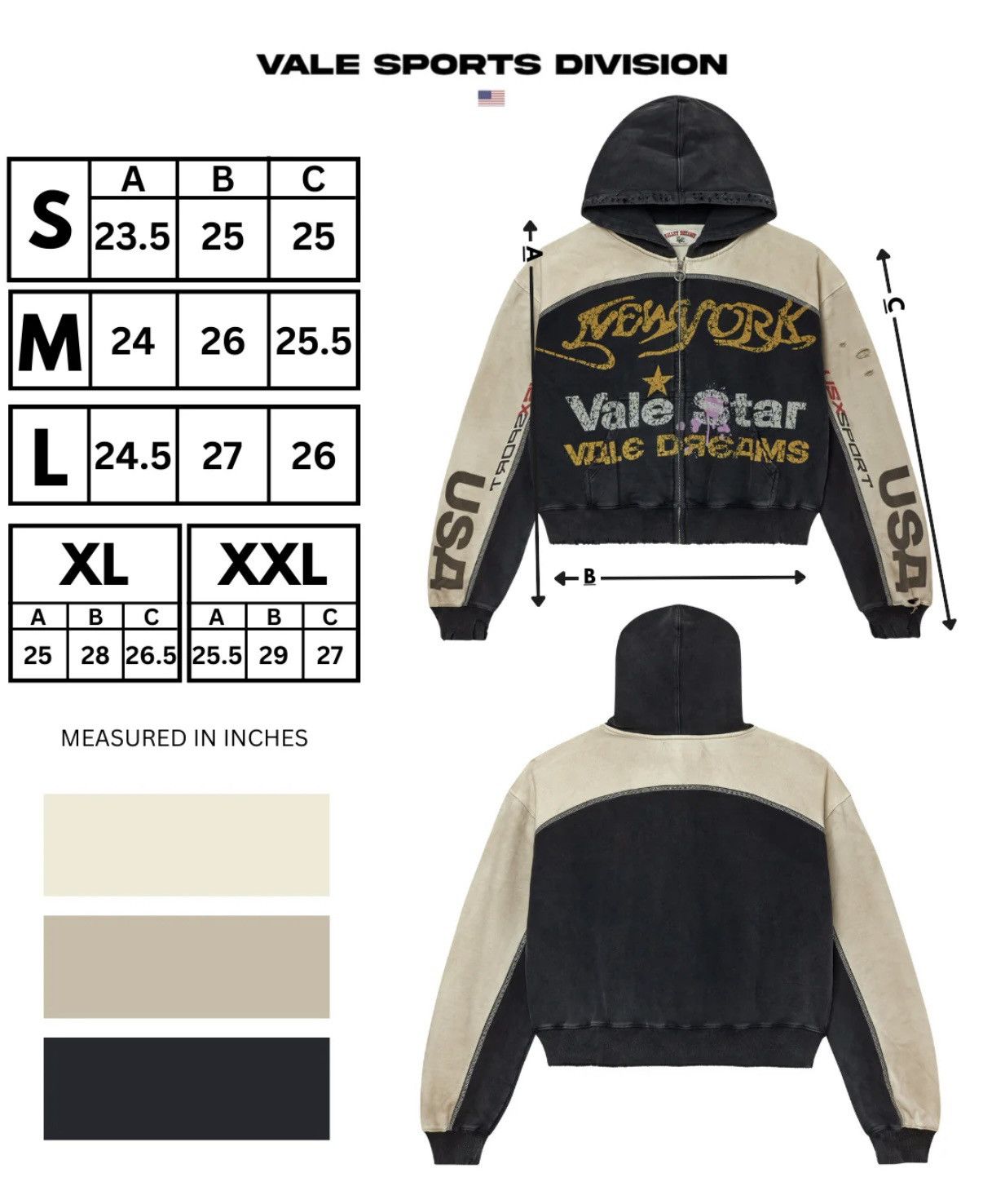 Vale Vale star zip up Size US M / EU 48-50 / 2 - 3 Thumbnail