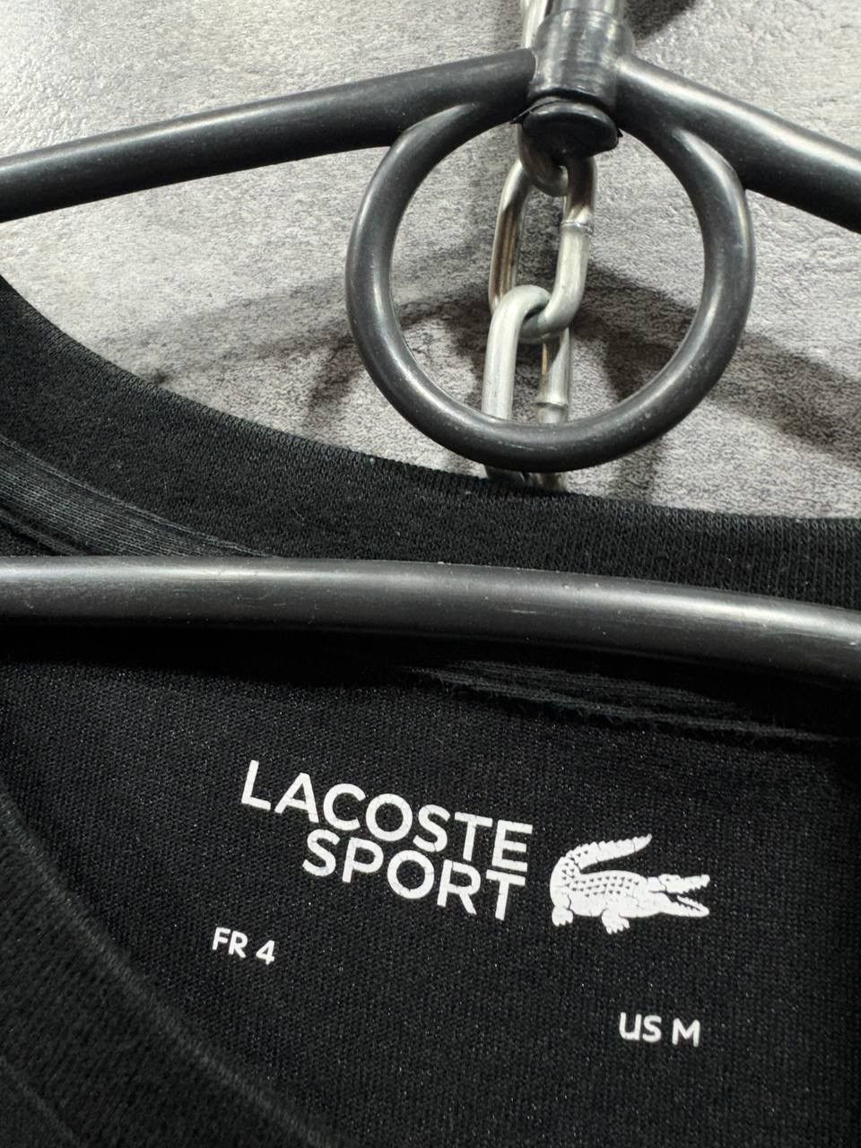 Lacoste × Vintage Lacoste Sport Black Men’s T-Shirt Mini Logo Size US M / EU 48-50 / 2 - 2 Thumbnail