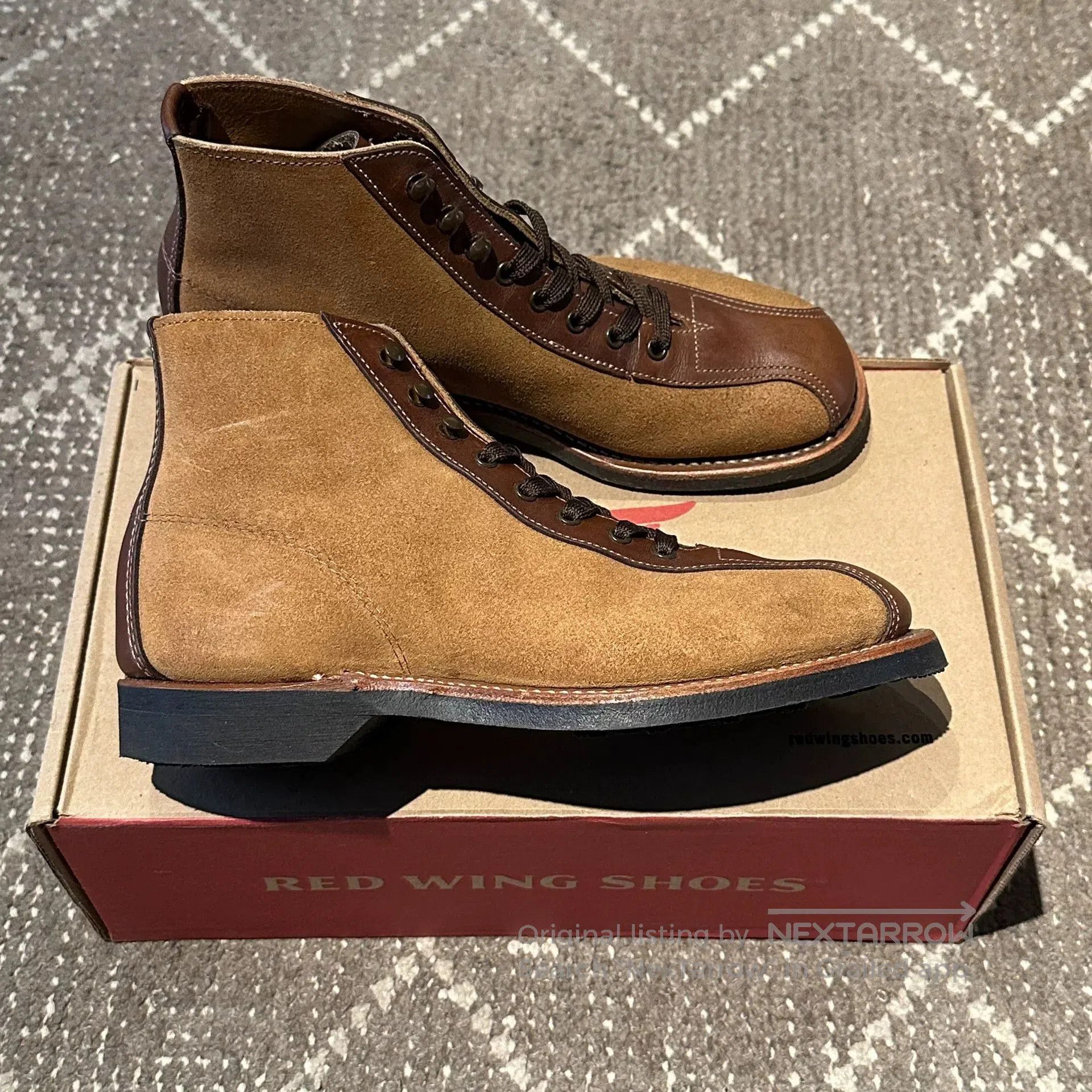 Red Wing Redwing 8827 6.5D Boxing Boots. Size US 6.5 / EU 39-40 - 3 Thumbnail