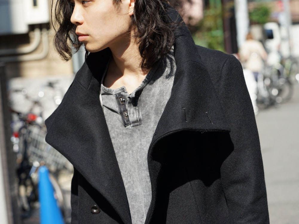 The Viridi-anne 17AW Melton High Neck Coat - JP 2 Fits US M-S Size US M / EU 48-50 / 2 - 13 Thumbnail