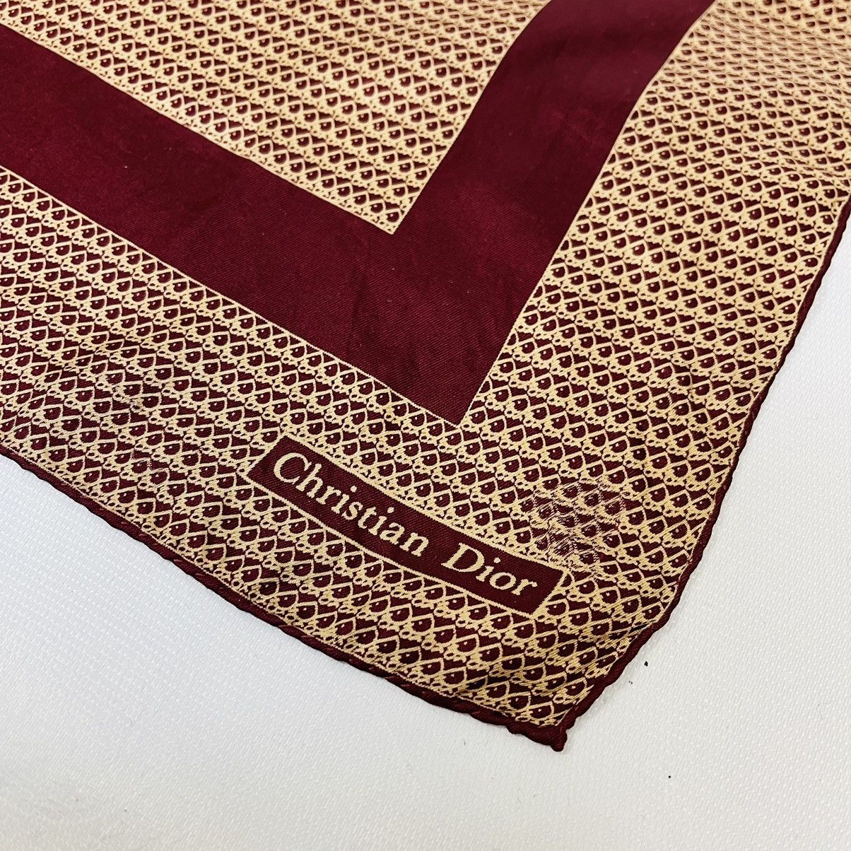 Christian Dior Monsieur × Designer CHRISTIAN DIOR SILK BANDANA HANDKERCHIEF NECKERCHIEF SCARF Size ONE SIZE - 2 Thumbnail