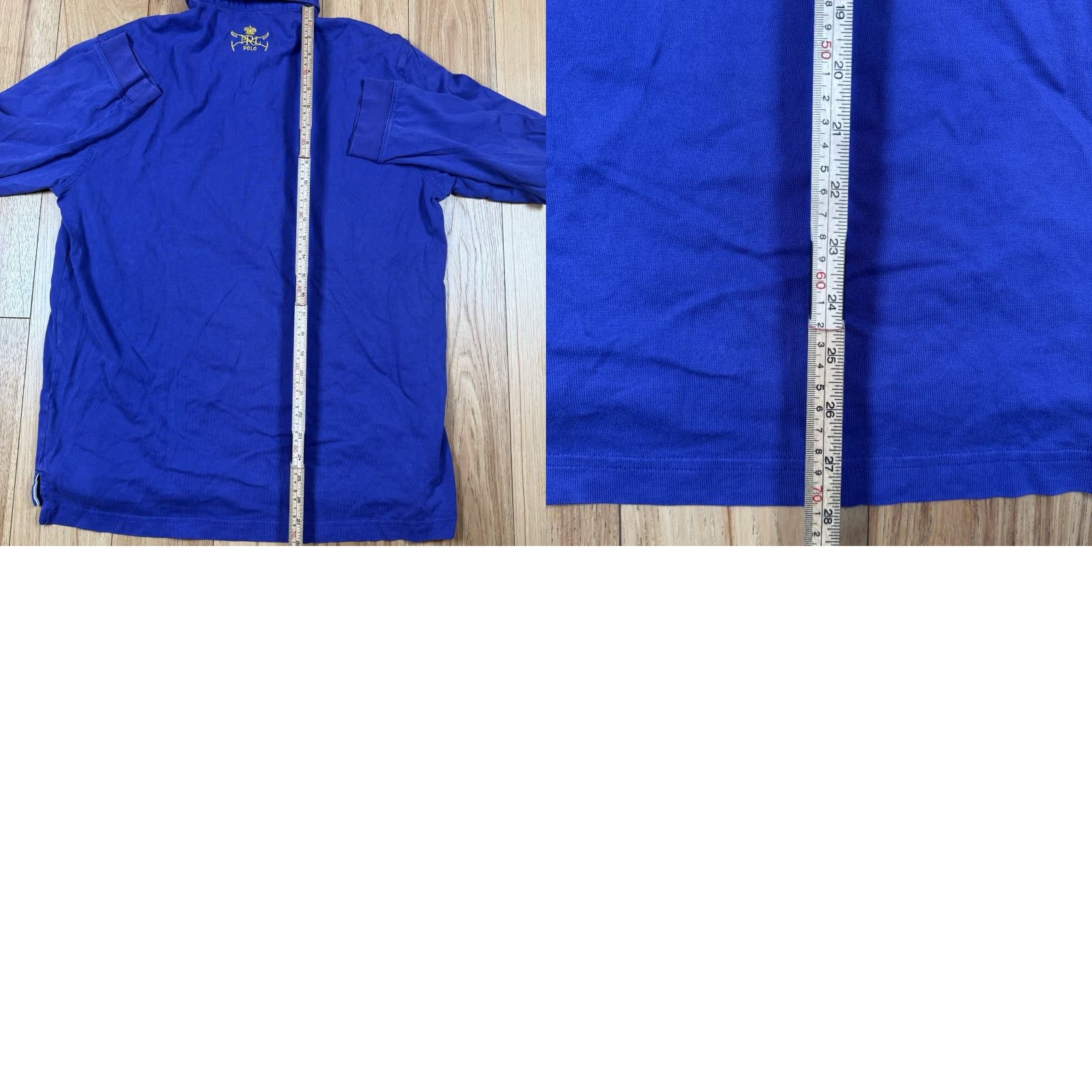 Ralph Lauren Ralph Lauren Polo Rugby Shirt XXL Purple Embroidered Equestrian NYC Men Long Sleeve Size US XXL / EU 58 / 5 - 8 Thumbnail