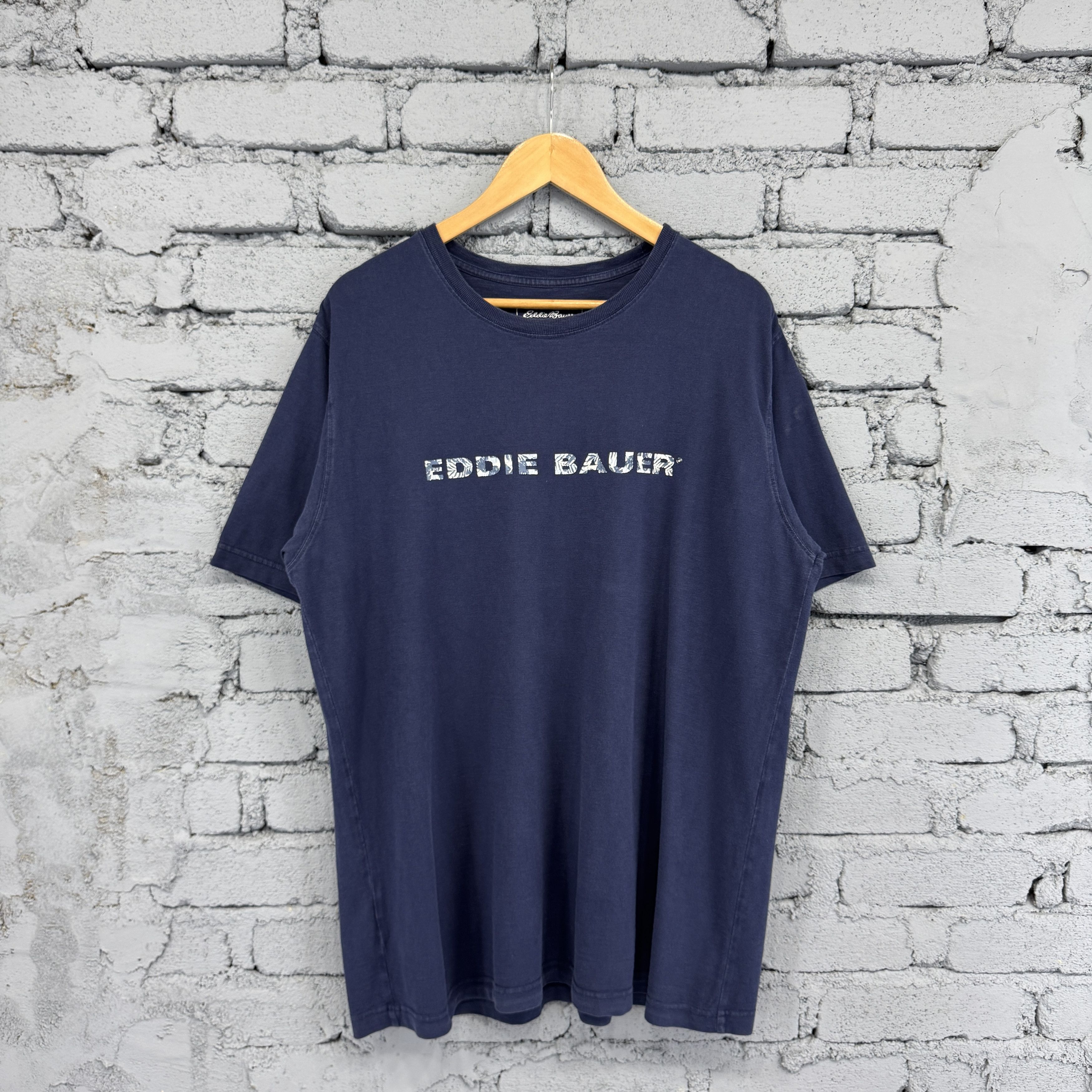 Eddie Bauer Sunfaded Eddie Bauer Short Sleeve Crew Neck Tshirt Size US XL / EU 56 / 4 - 1 Thumbnail