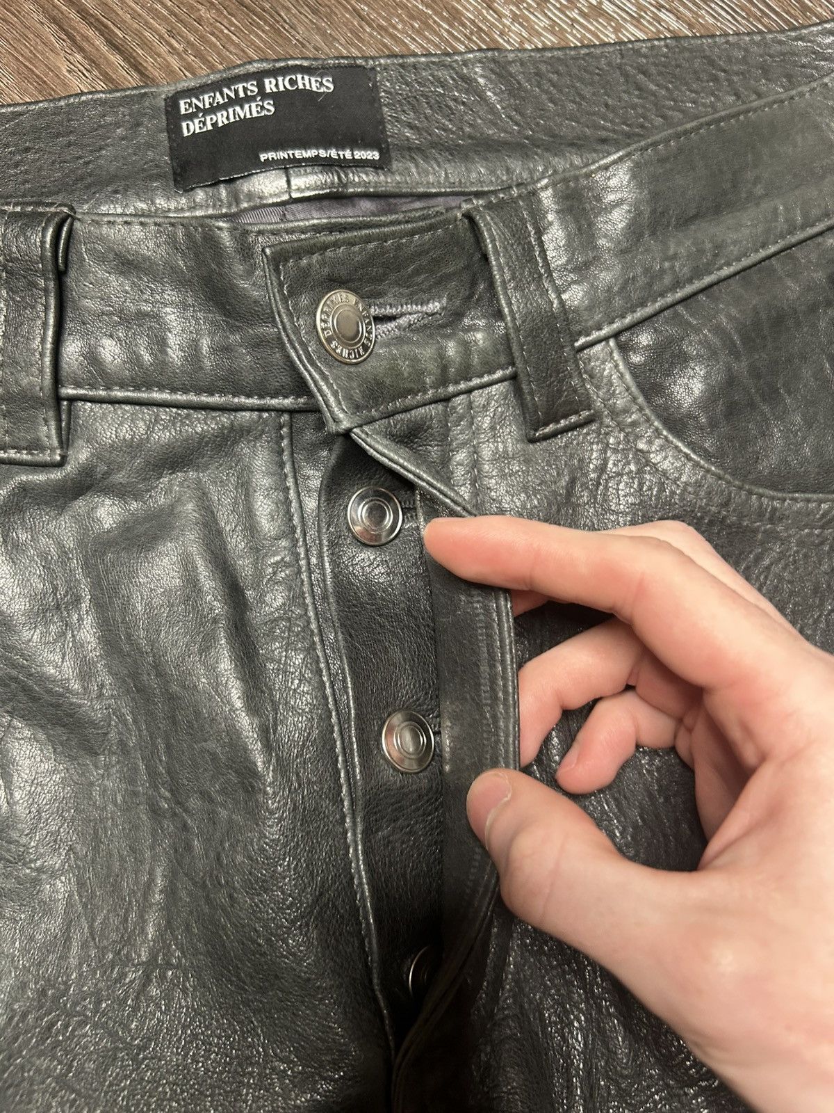 Enfants Riches Deprimes ERD Double Knee Leather Carpenters Size US 30 / EU 46 - 4 Thumbnail