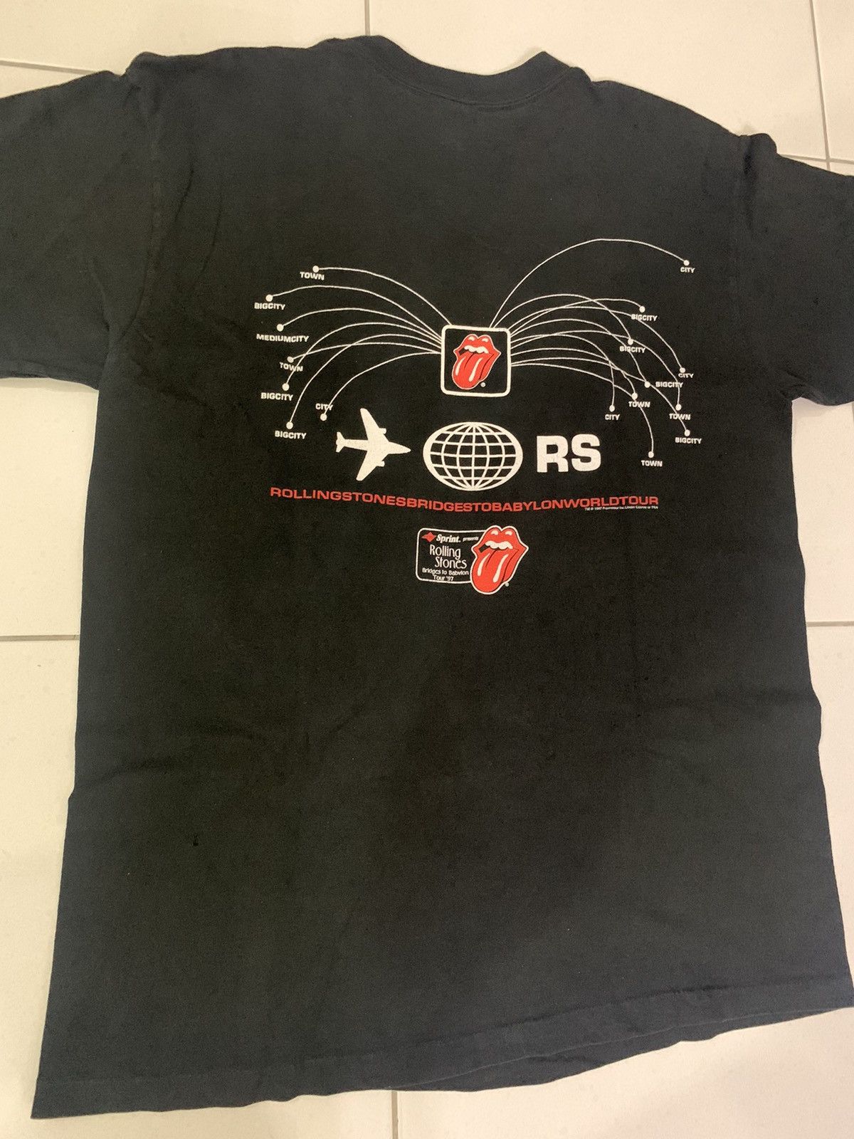 Band Tees × The Rolling Stones × Vintage Vintage Rolling Stone T Shirt World Tour 1997 Size US L / EU 52-54 / 3 - 5 Thumbnail