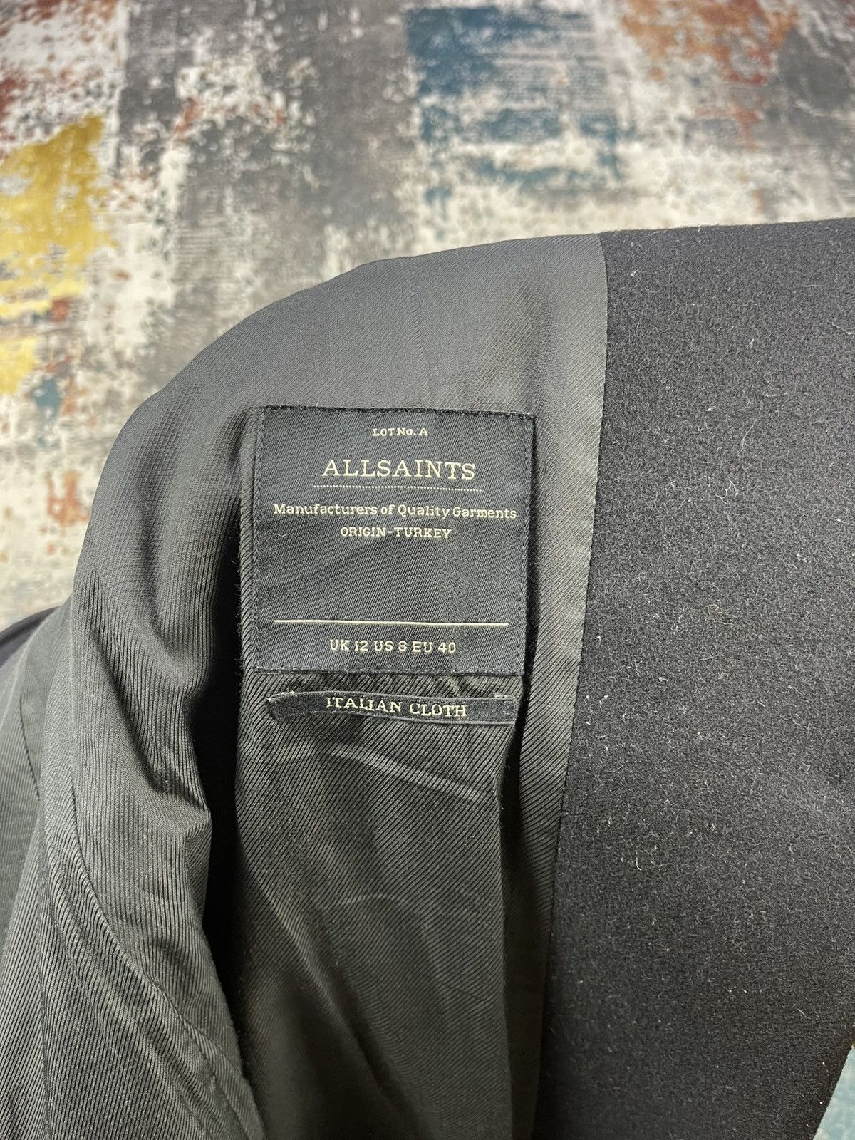 Allsaints Allsaints Leather Trim Vita Wool Coat Size M / US 6-8 / IT 42-44 - 18 Thumbnail