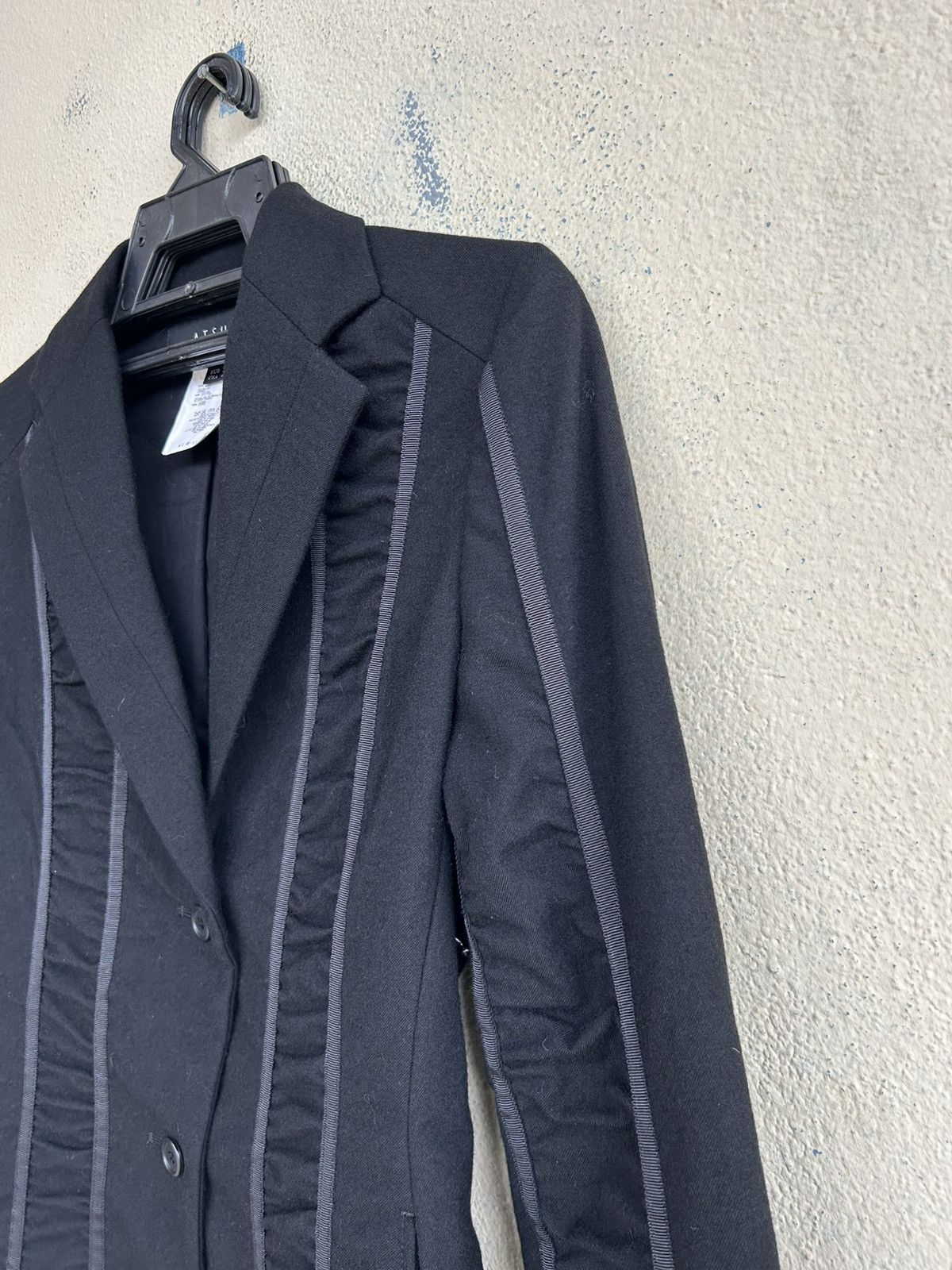 ATSURO TAYAMA × Designer × Yohji Yamamoto Atsuro Tayama Pleated Blazer Jacket Size S / US 4 / IT 40 - 5 Thumbnail