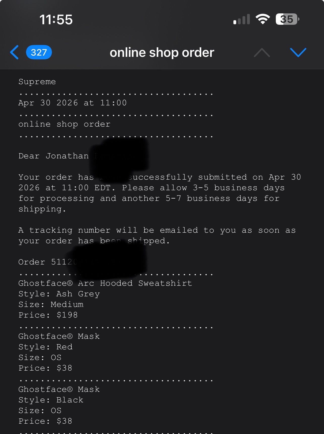 Supreme Supreme X GhostFace Curved Arc Hoodie Size US M / EU 48-50 / 2 - 2 Thumbnail