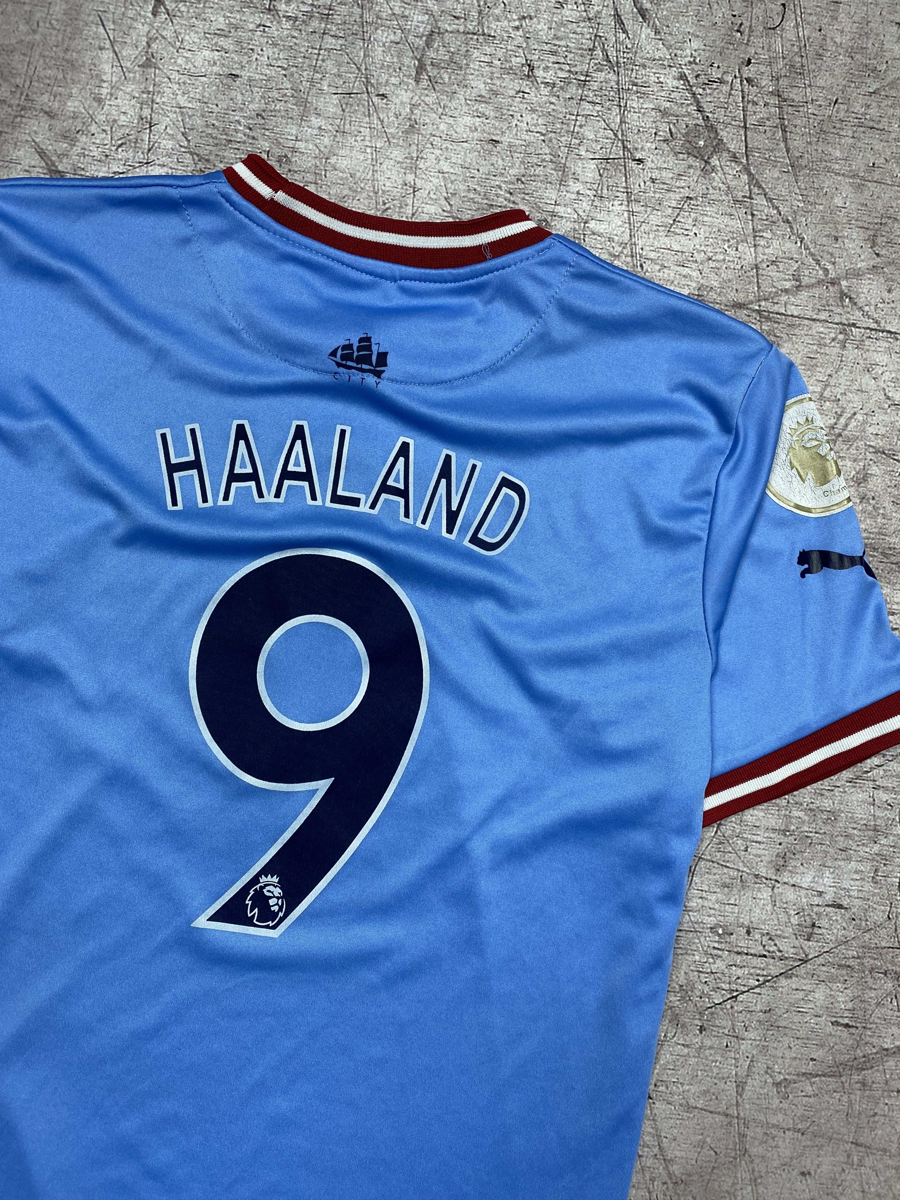 Puma × Vintage Puma Manchester City Haaland 9 Mens Jersey T-Shirt Size US M / EU 48-50 / 2 - 10 Thumbnail
